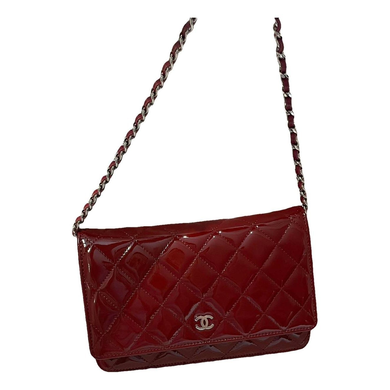 Wallet On Chain Timeless/Classique patent leather crossbody bag