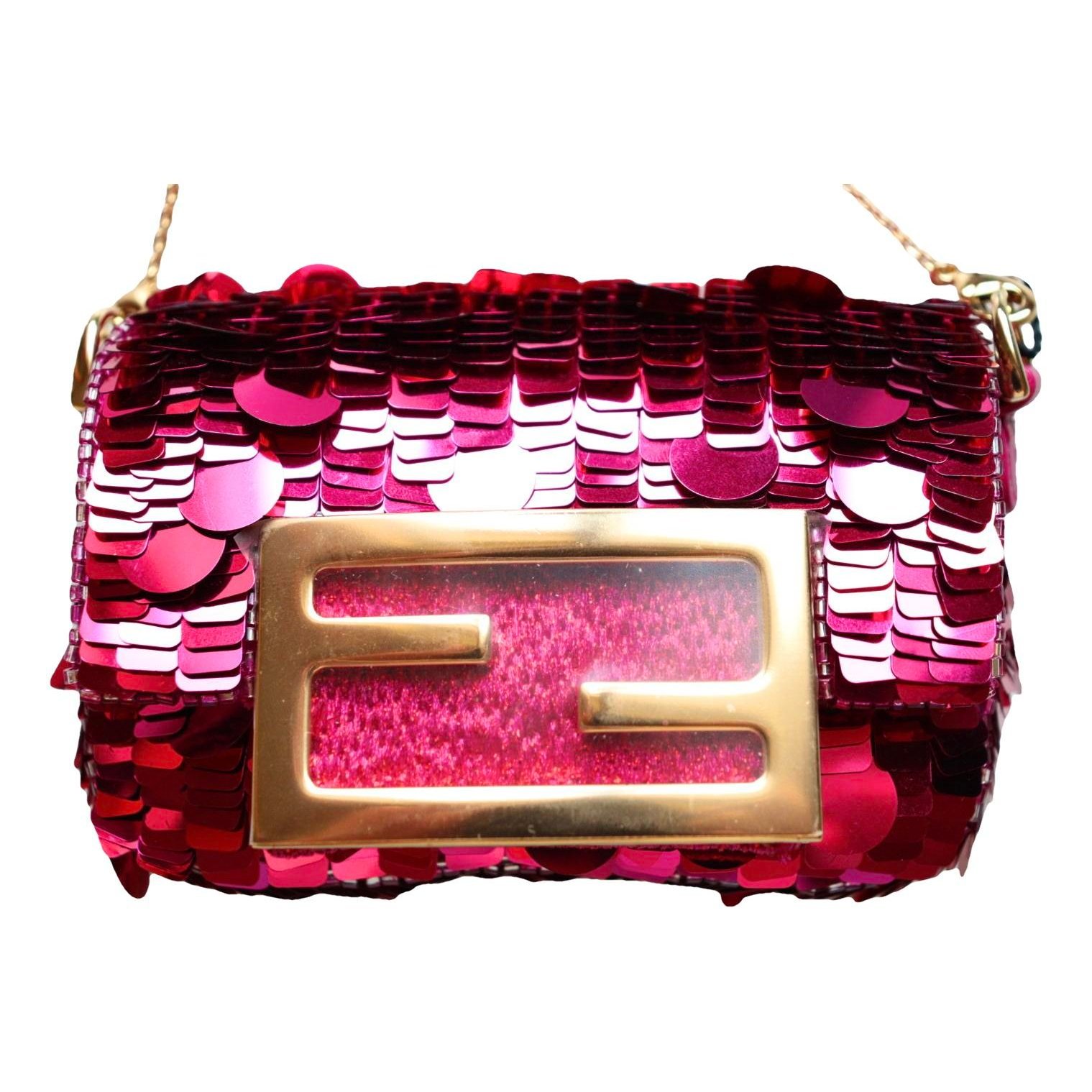 Baguette glitter handbag