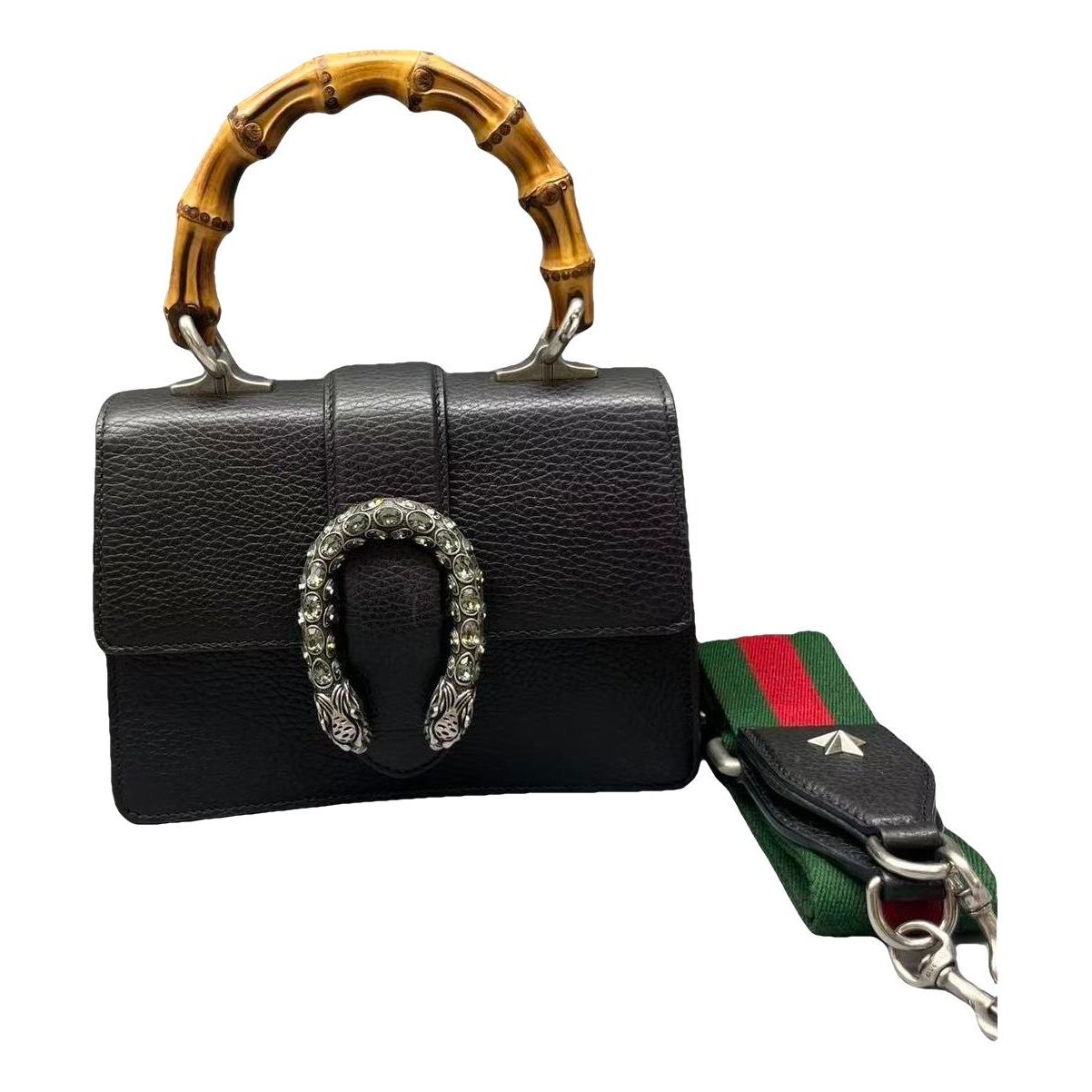 Dionysus Bamboo leather handbag