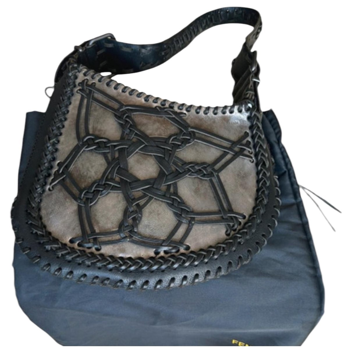 Oyster leather handbag