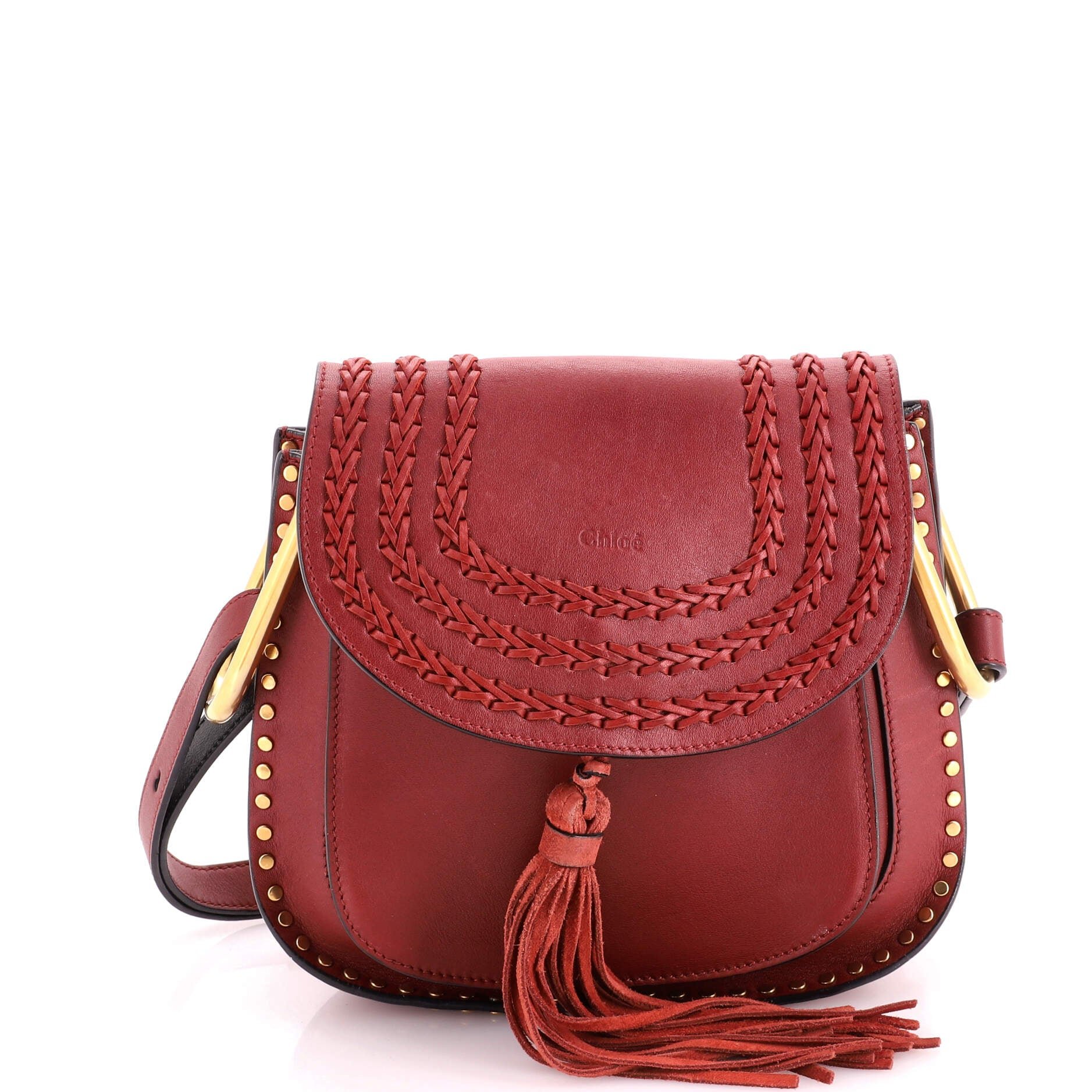Hudson Handbag Whipstitch Leather Small