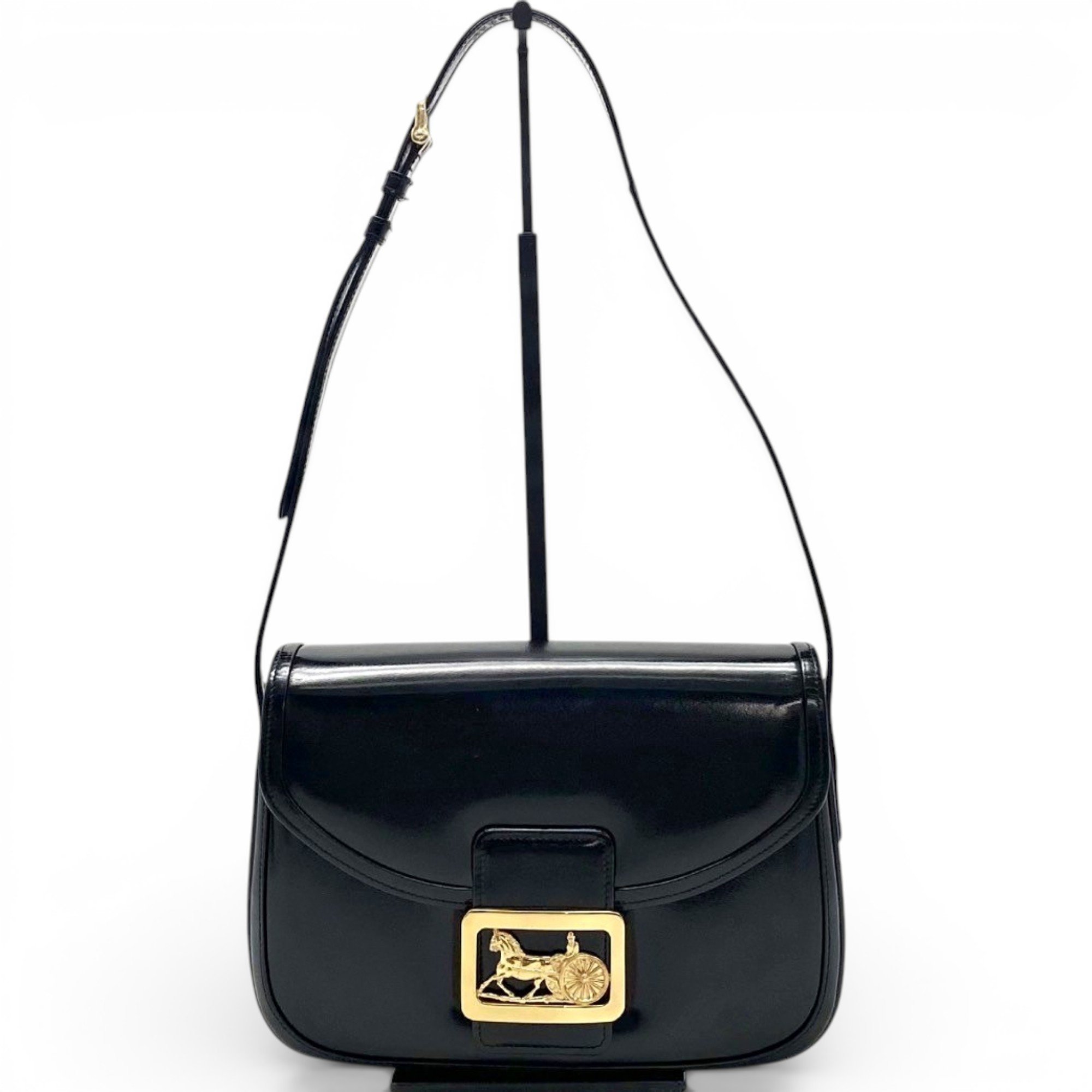 Patent leather handbag
