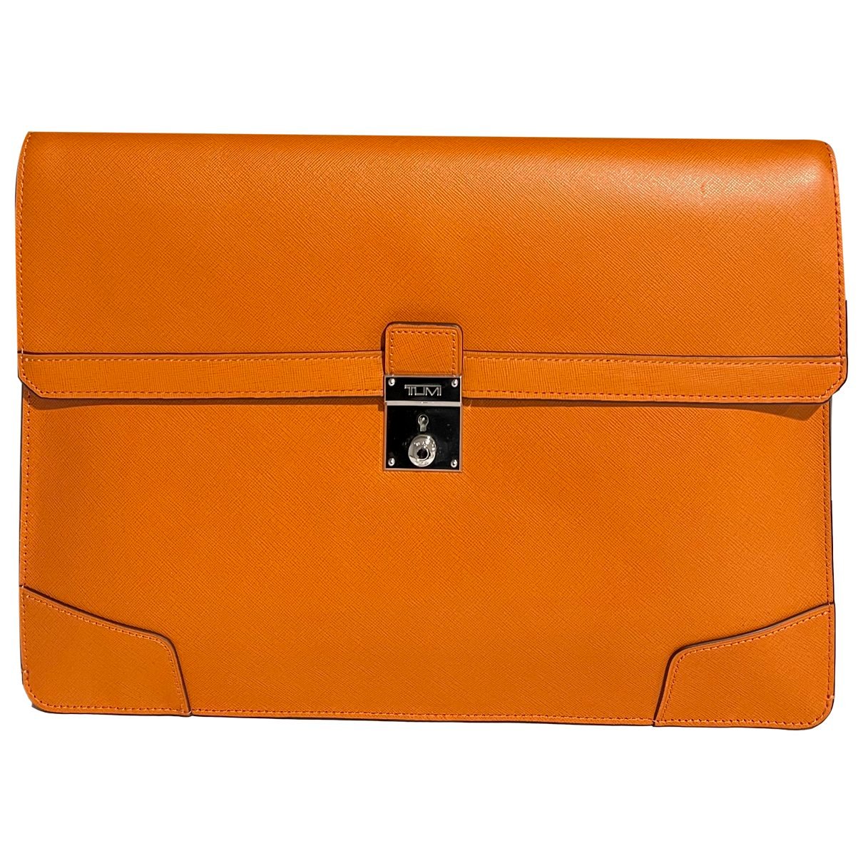 Leather clutch bag