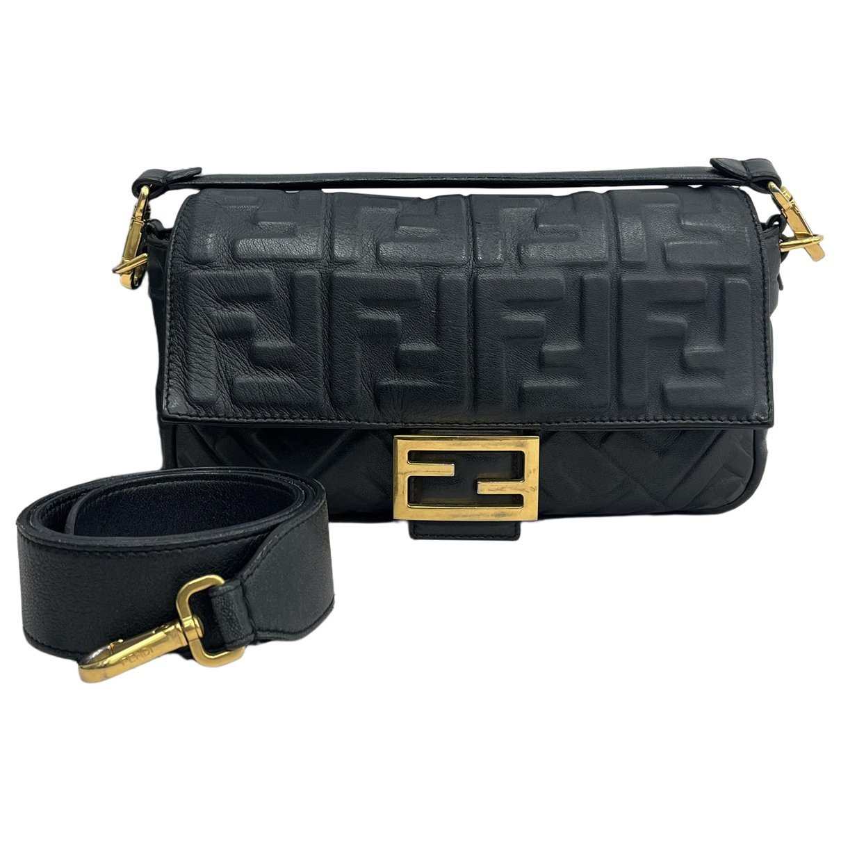 Baguette leather handbag