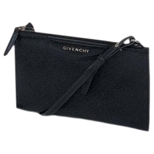 Leather clutch bag