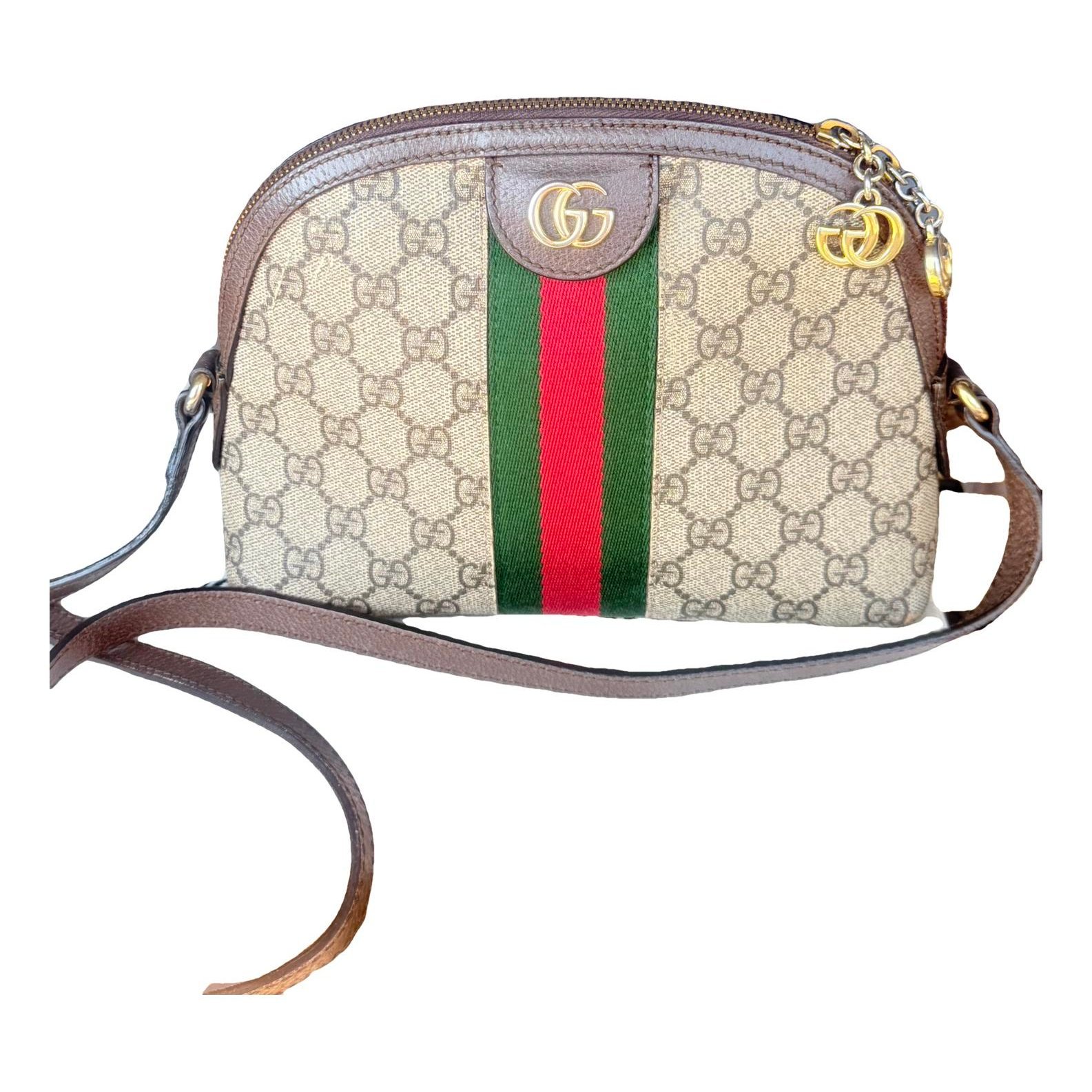 Ophidia Dome leather handbag