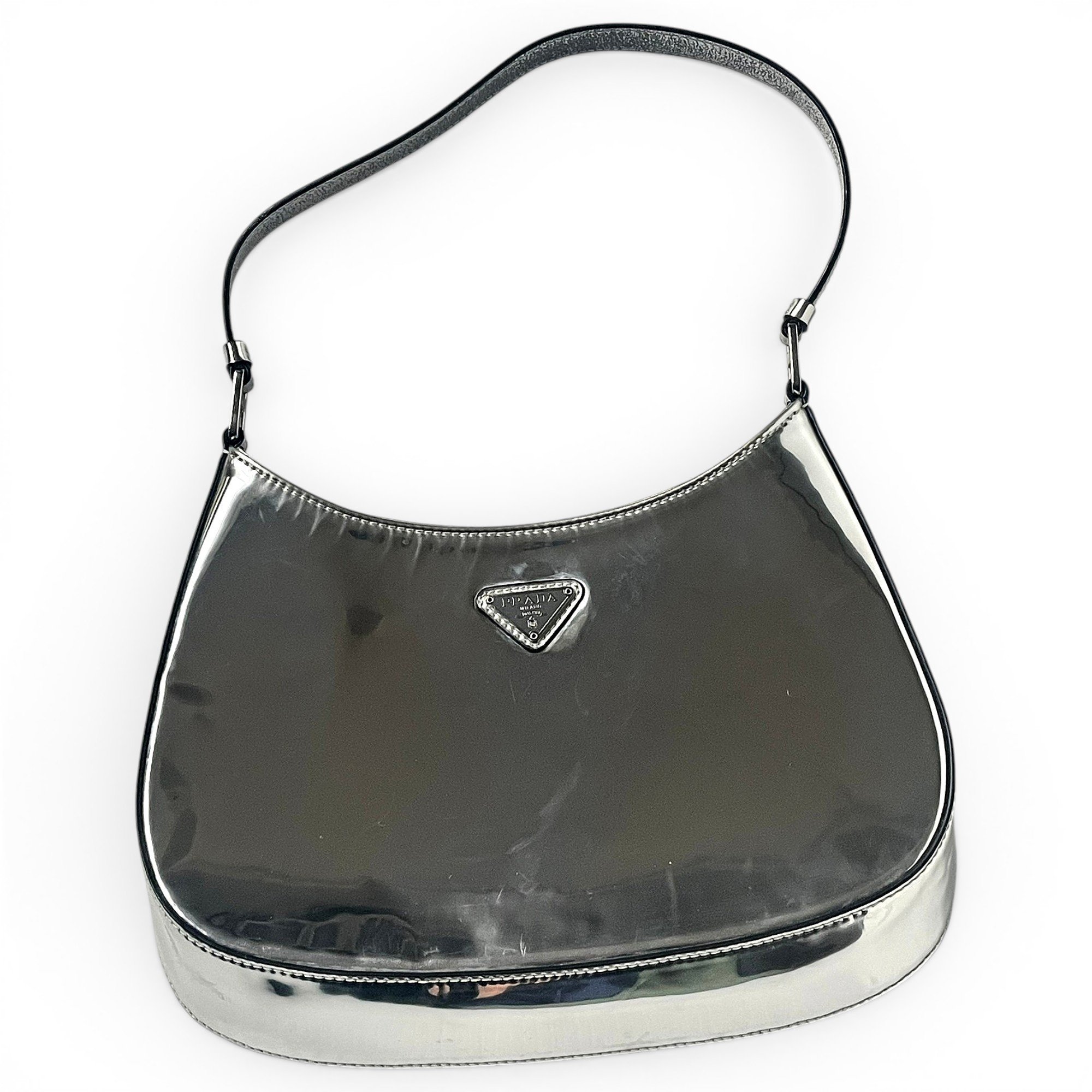 Cleo patent leather handbag