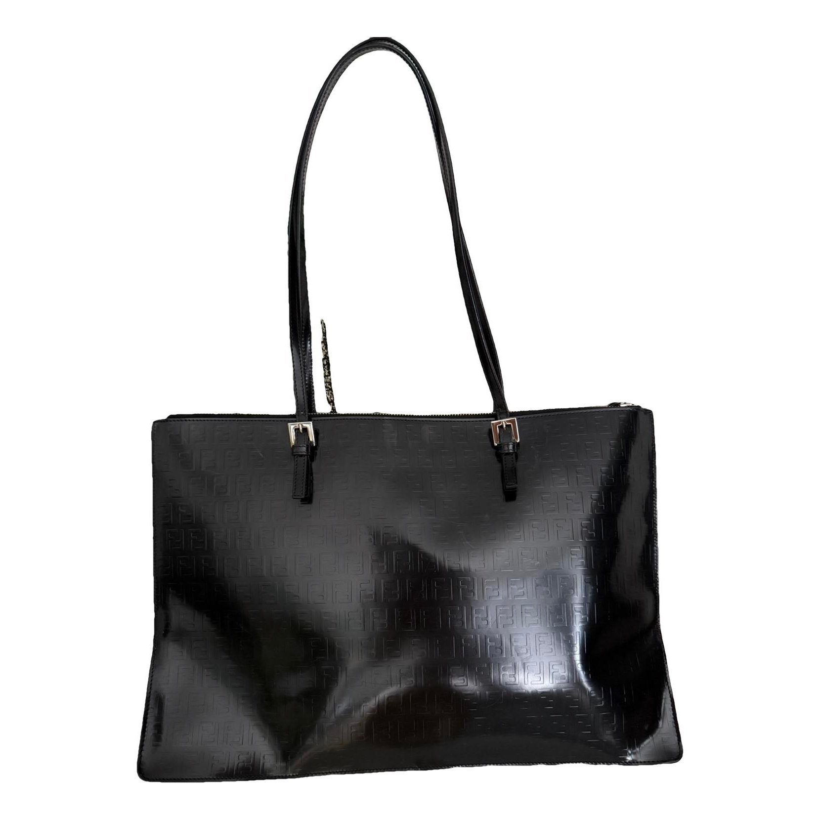 Patent leather handbag