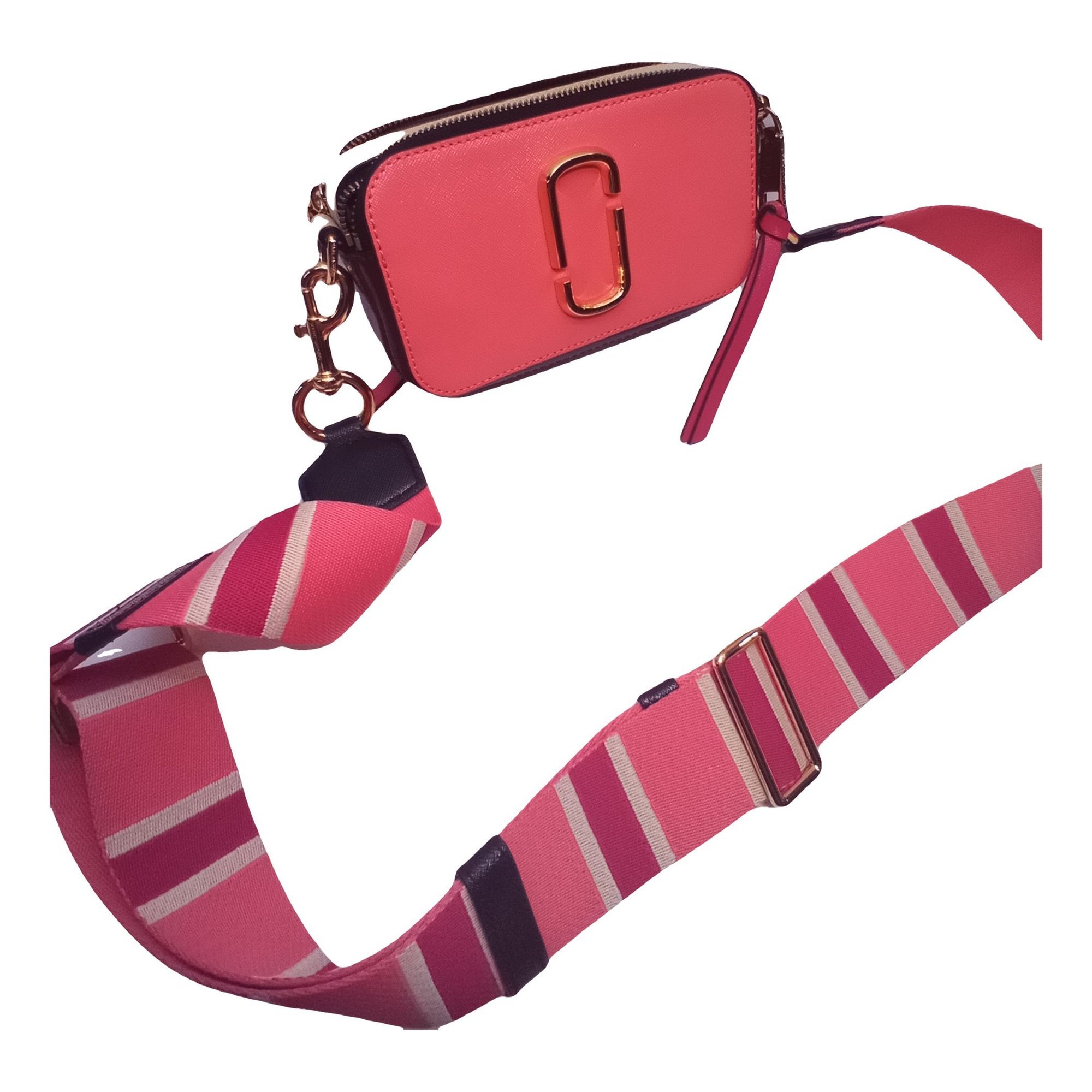 Snapshot leather clutch bag