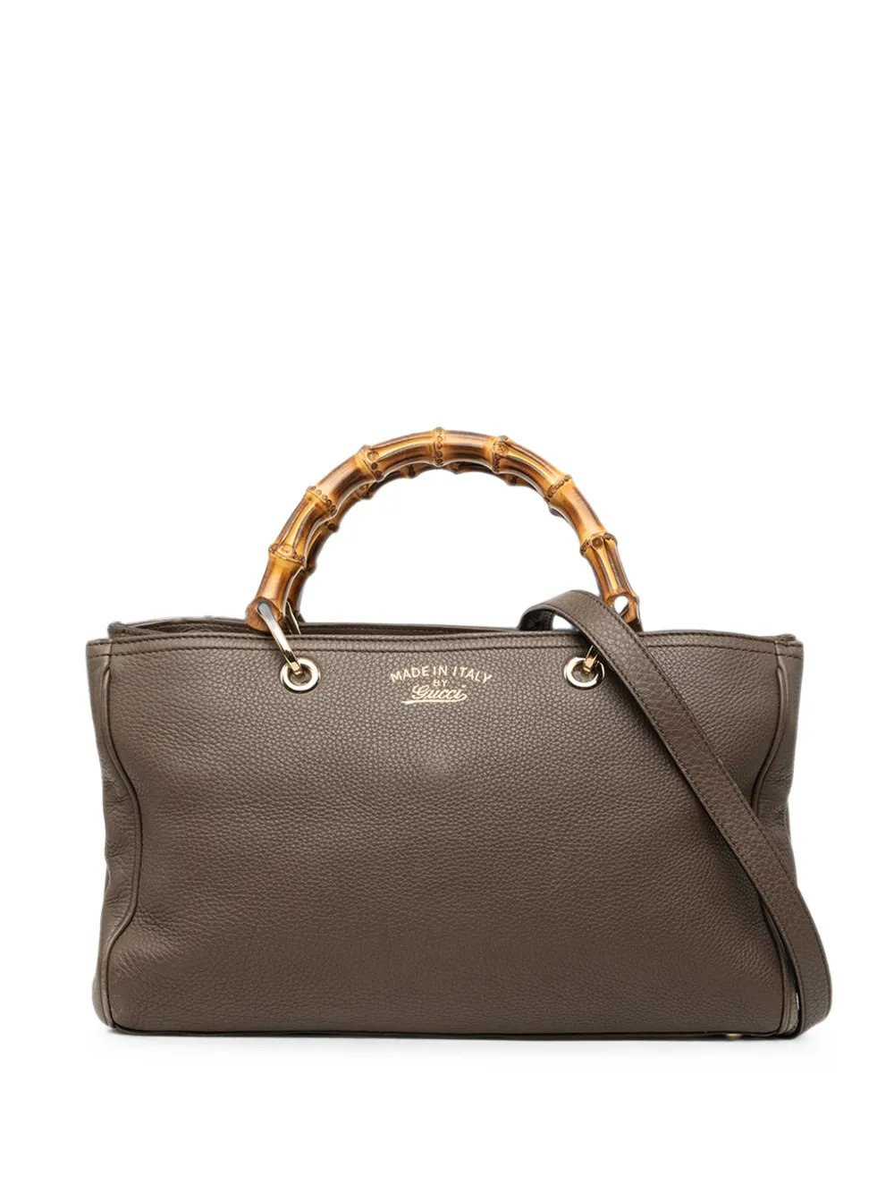 2016-2026 Medium Calfskin Bamboo Shopper satchel