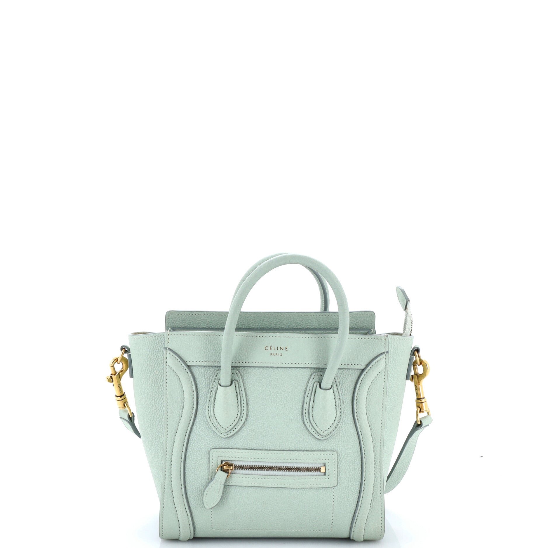 Luggage Bag Grainy Leather Nano