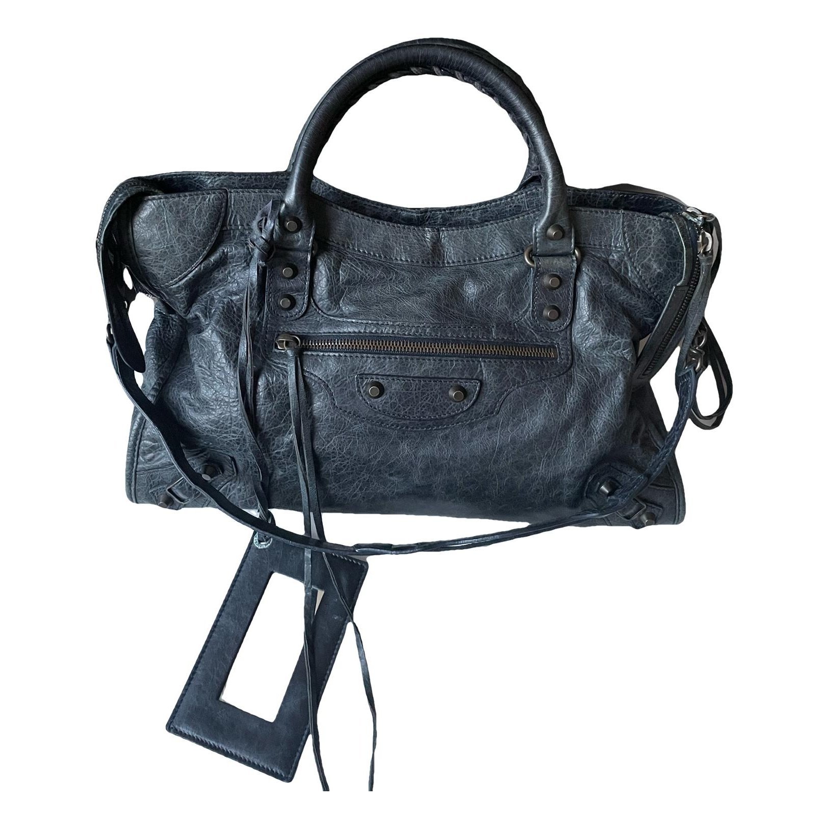 City leather bag