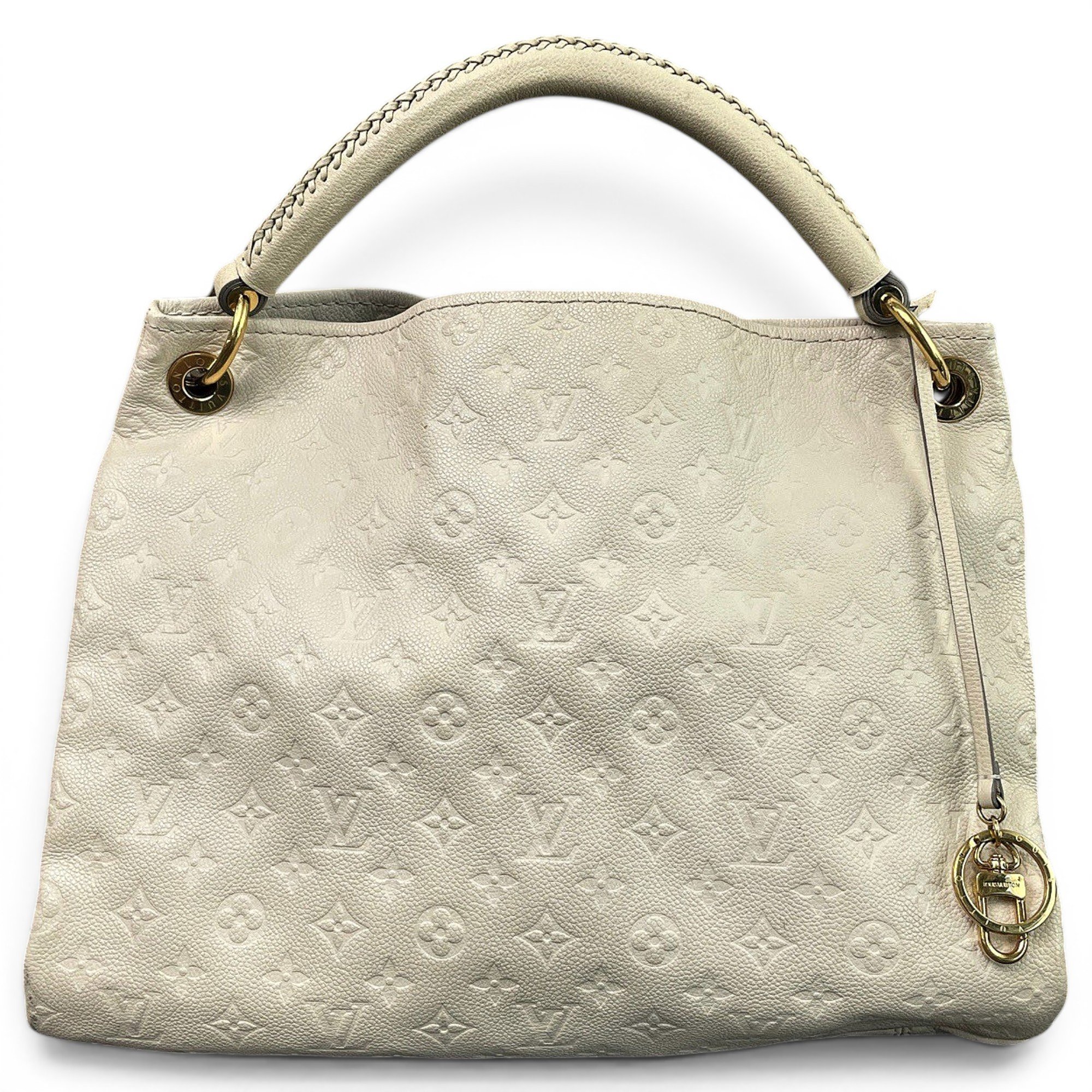 Artsy leather handbag
