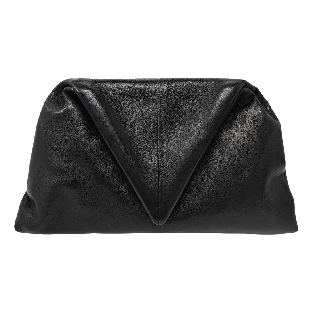 BV Trine leather clutch bag