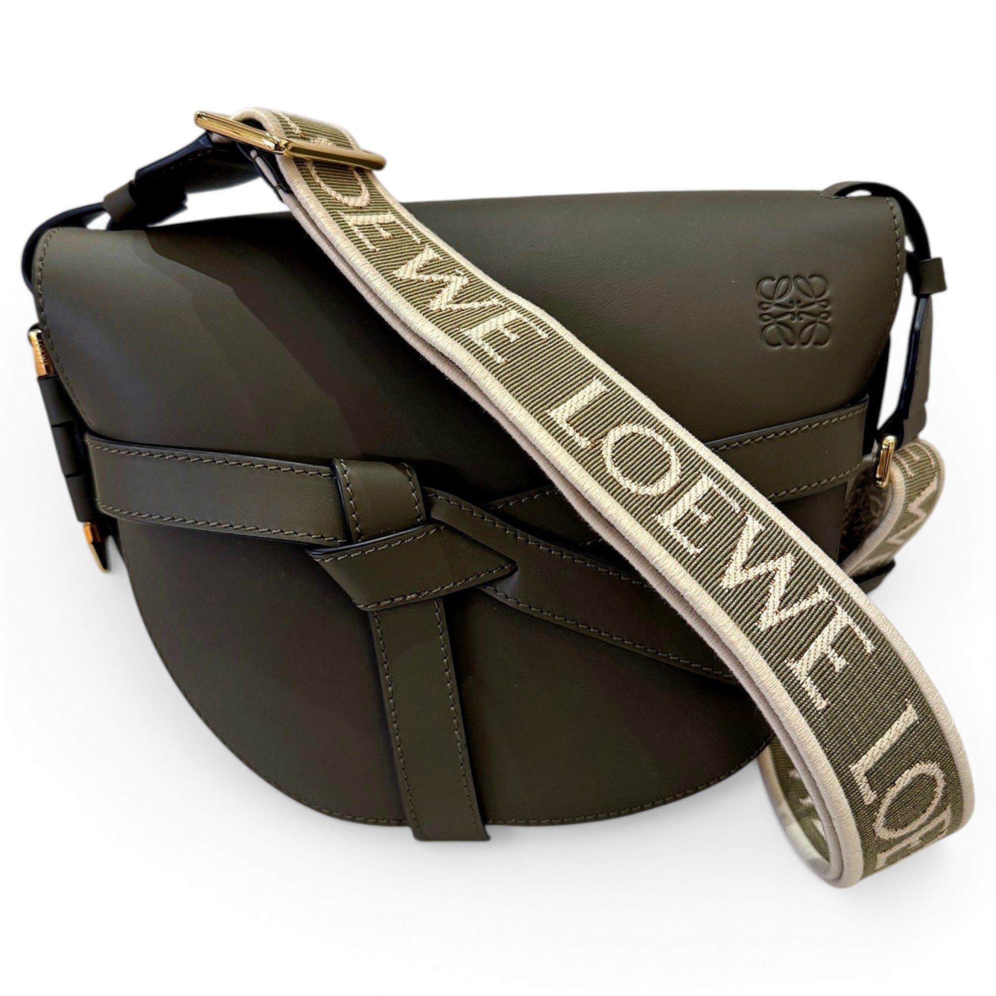 Gate leather crossbody bag
