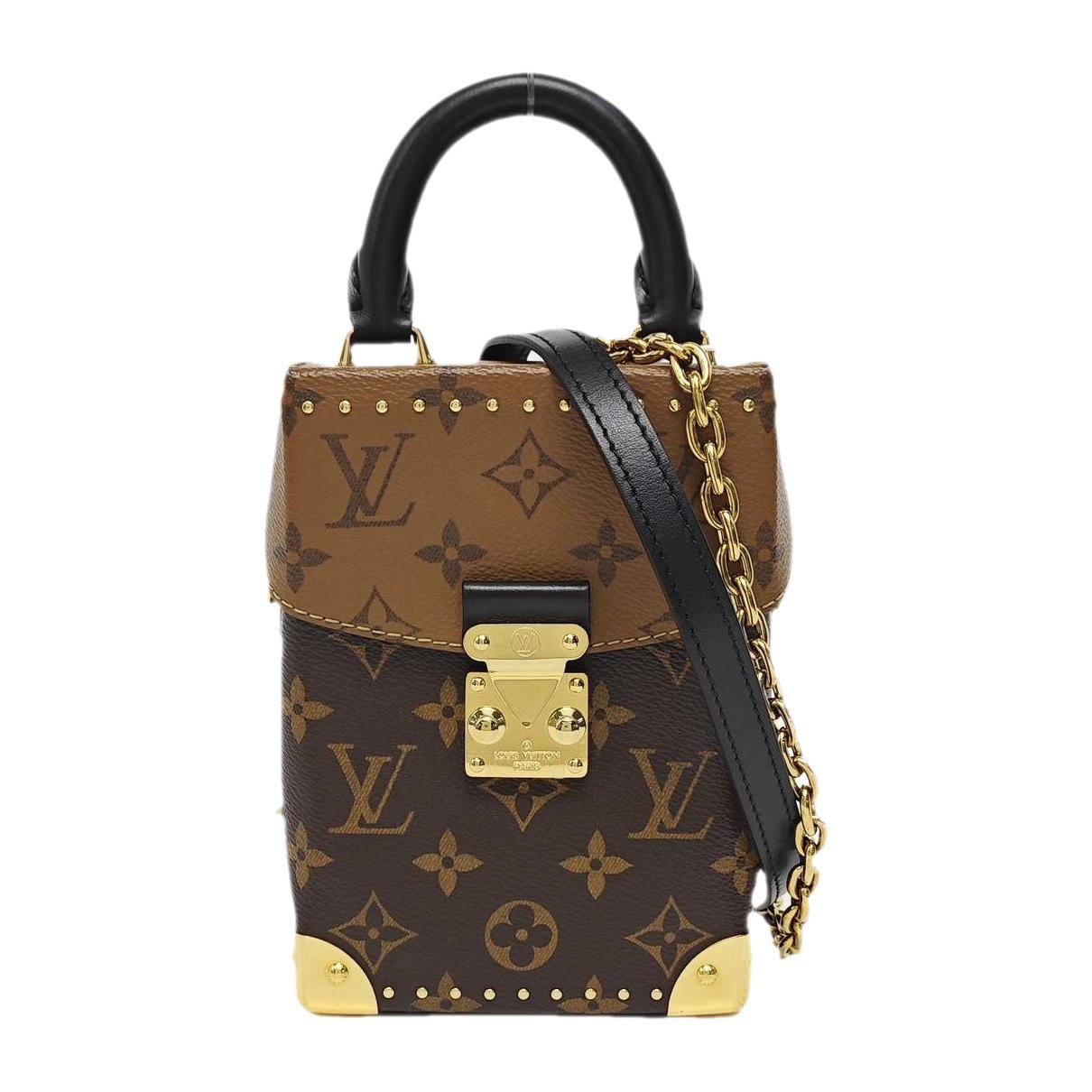Camera Box leather handbag