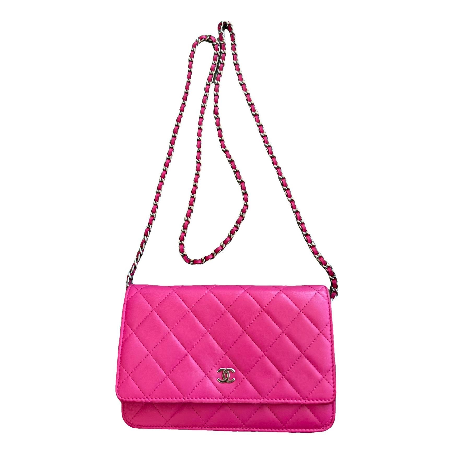 Trendy CC Wallet on Chain leather crossbody bag