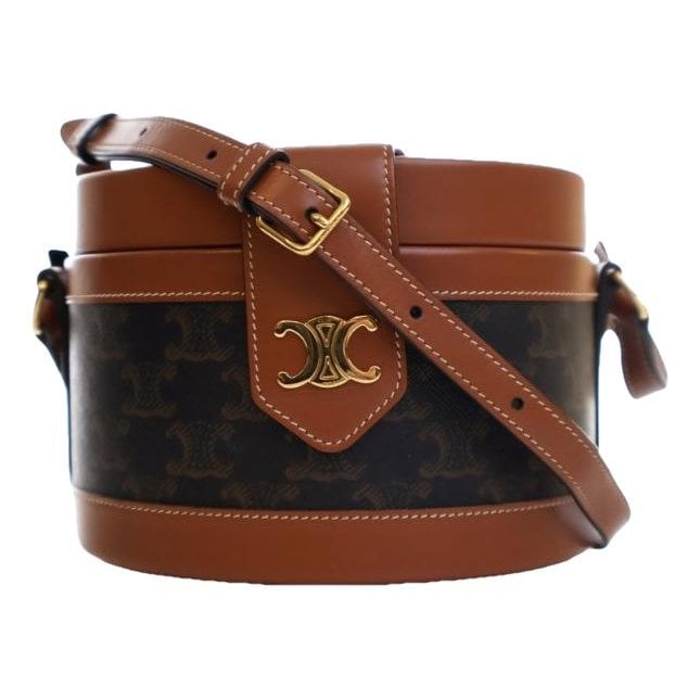 Triomphe leather crossbody bag