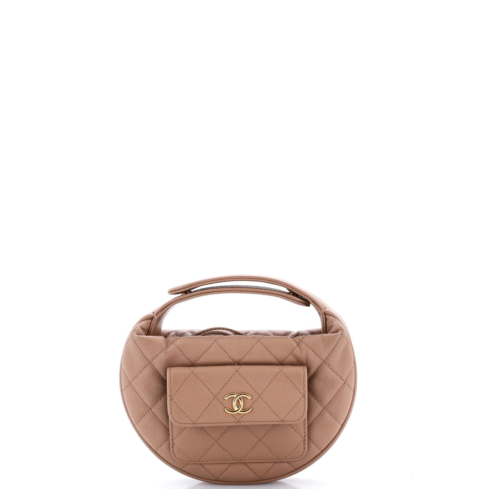 Polly Pocket Pouch Hobo Quilted Caviar Mini