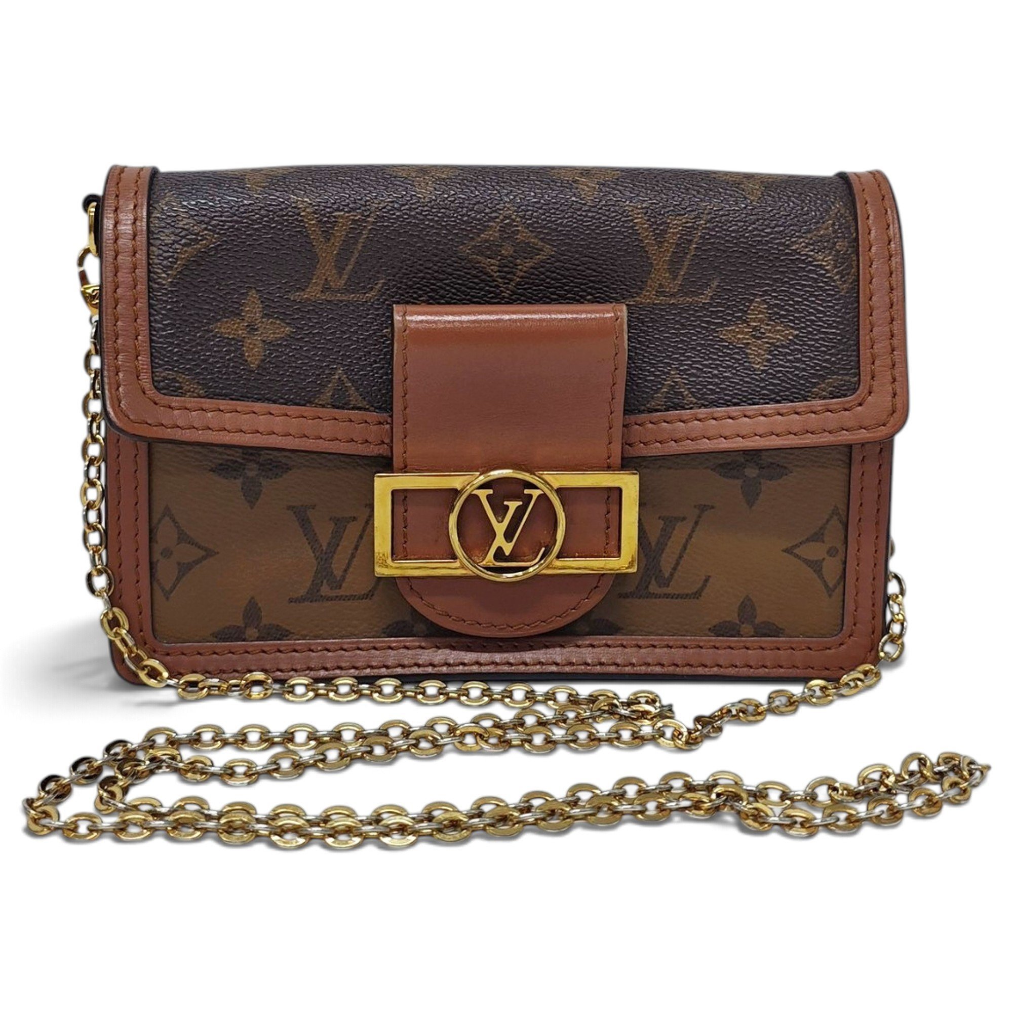 Dauphine leather handbag
