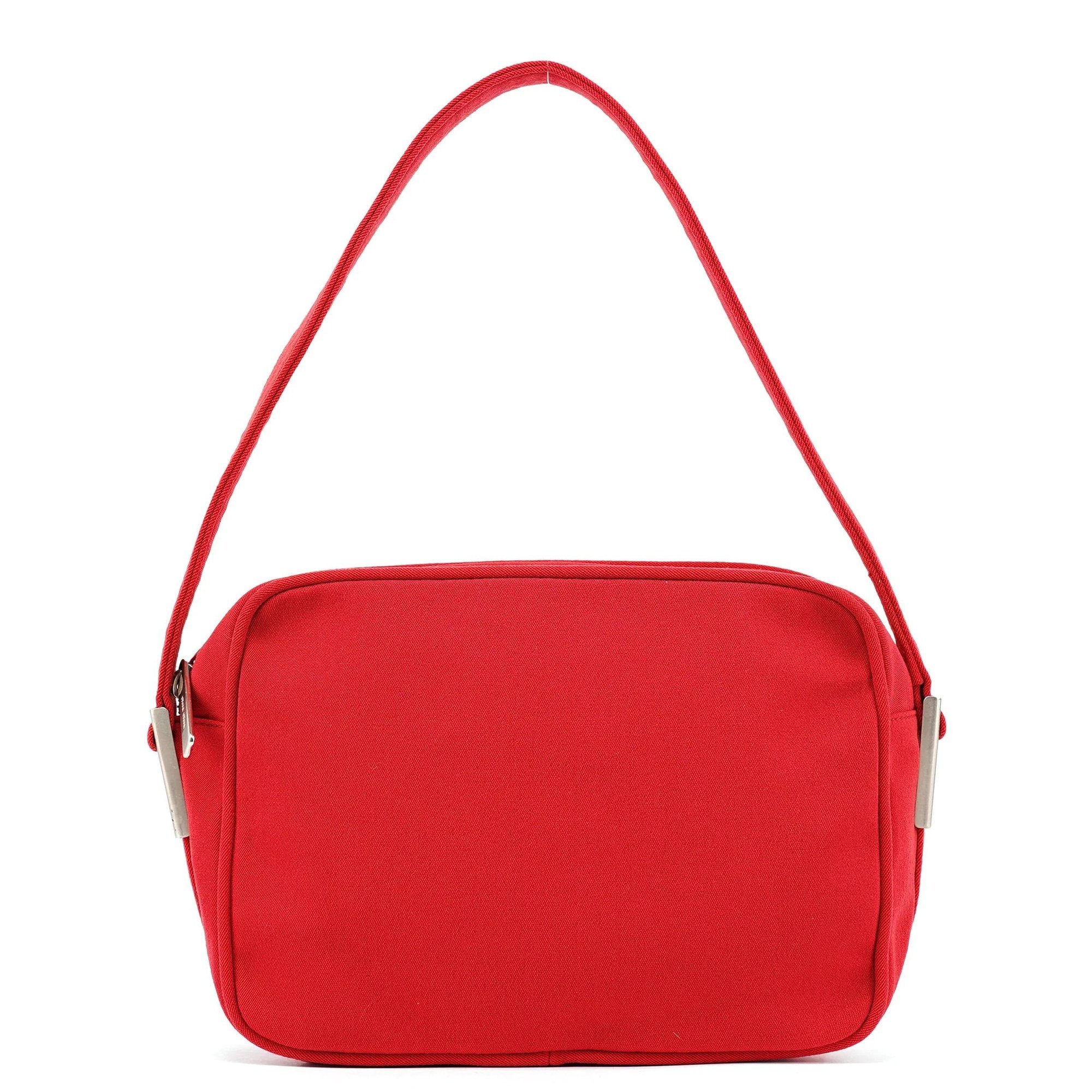 Pocket leather handbag