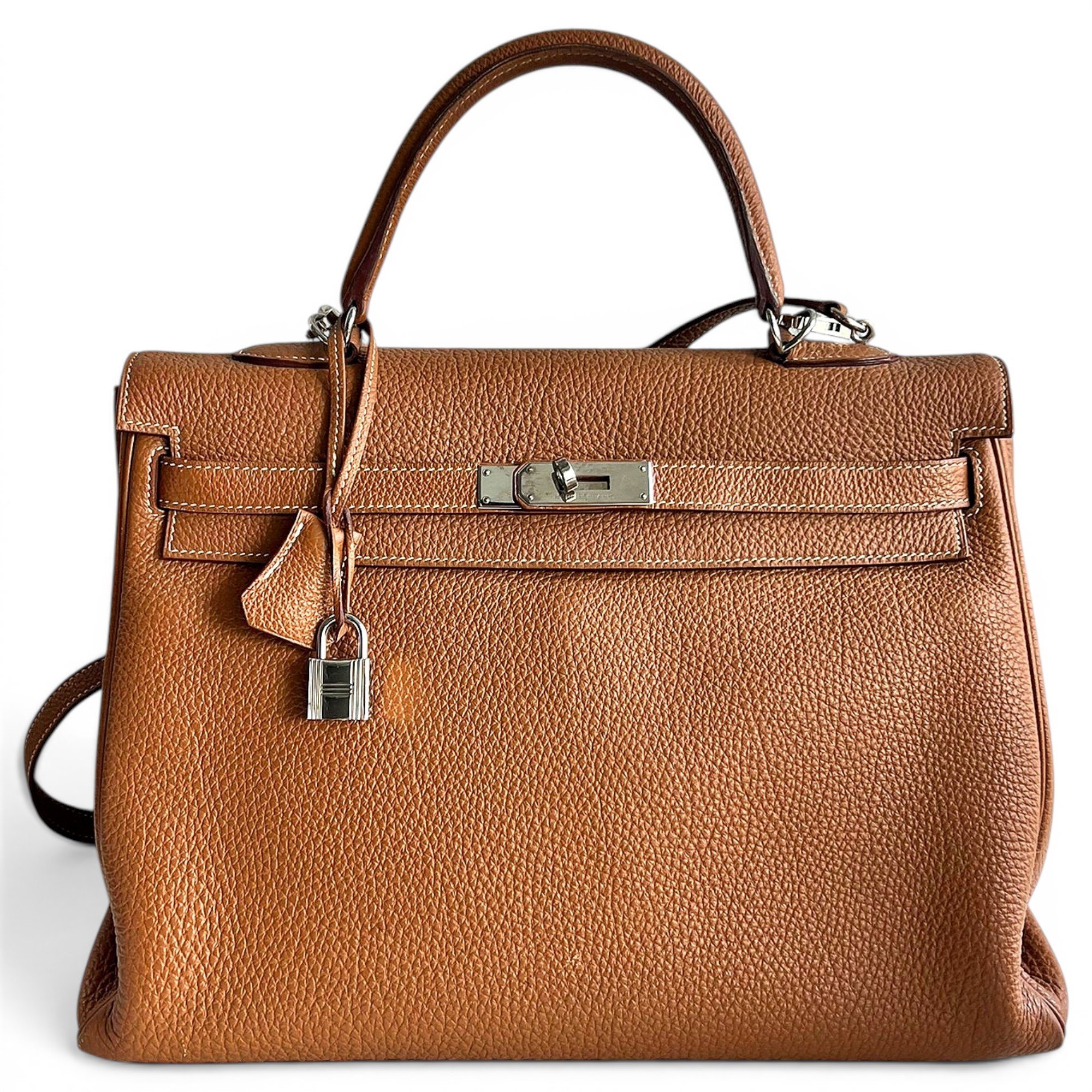 Kelly 32 leather handbag