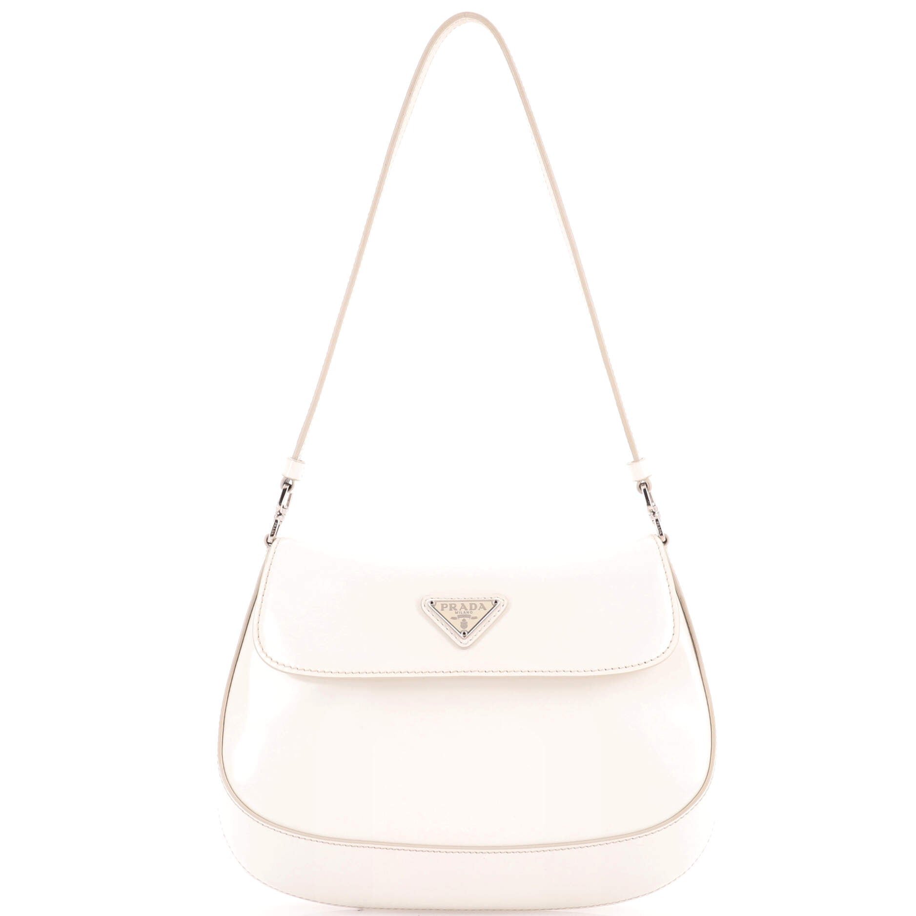 Cleo Flap Shoulder Bag Spazzolato Leather Small