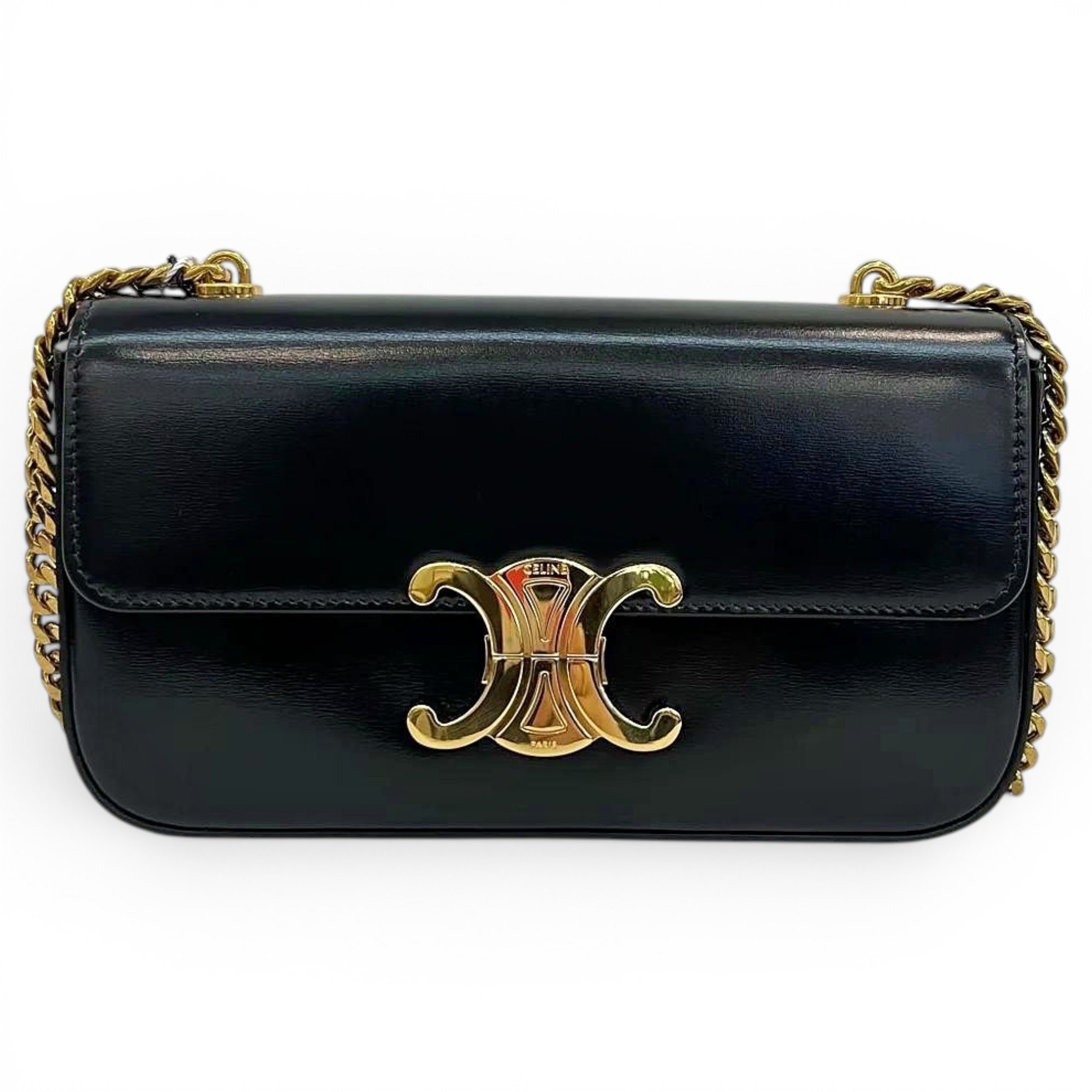 Triomphe leather handbag