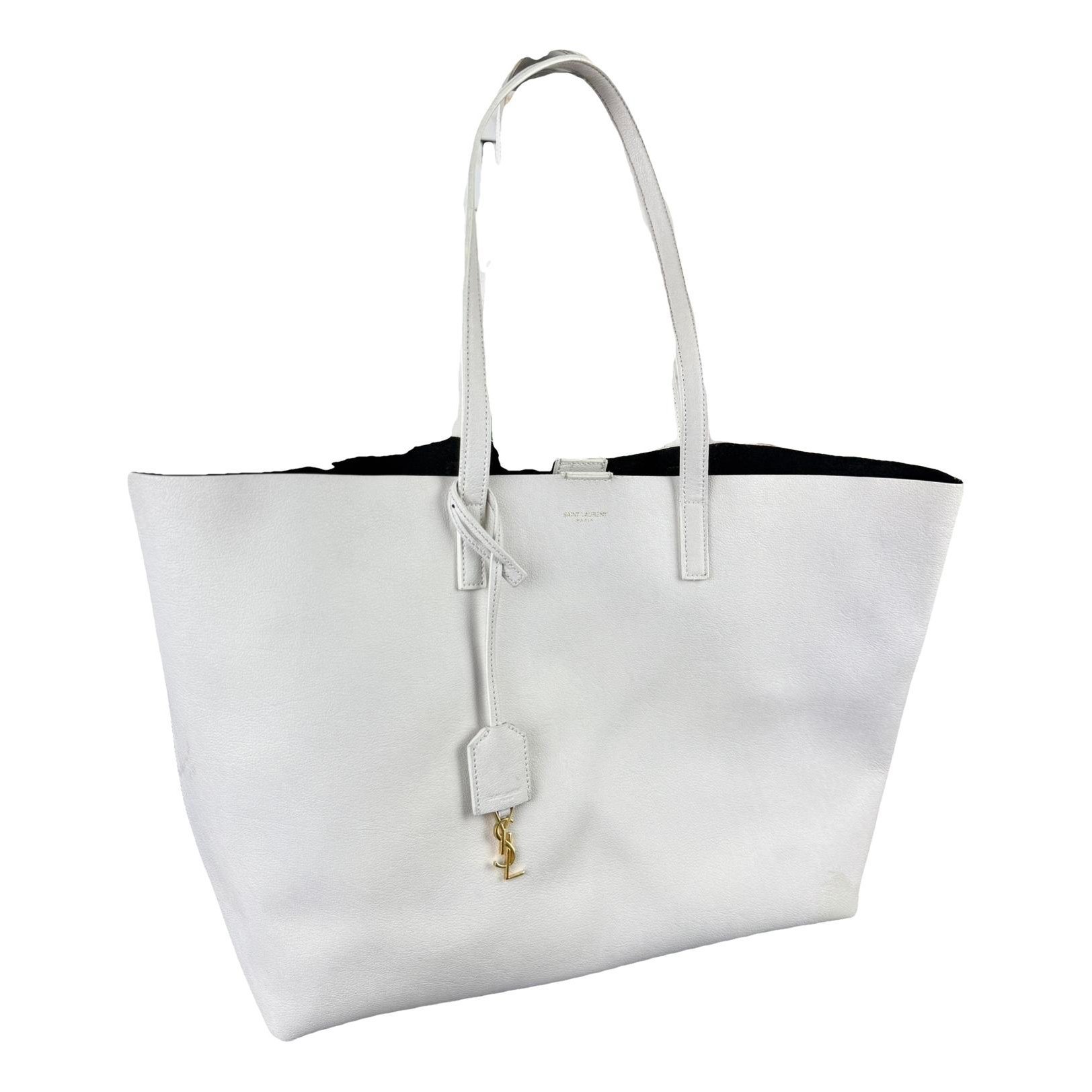 Shopping leather handbag