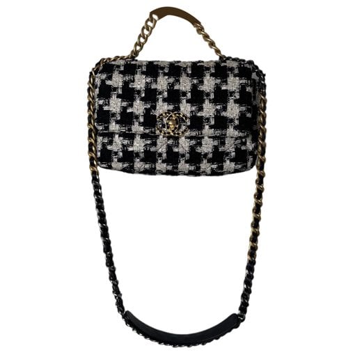 Chanel 19 tweed handbag