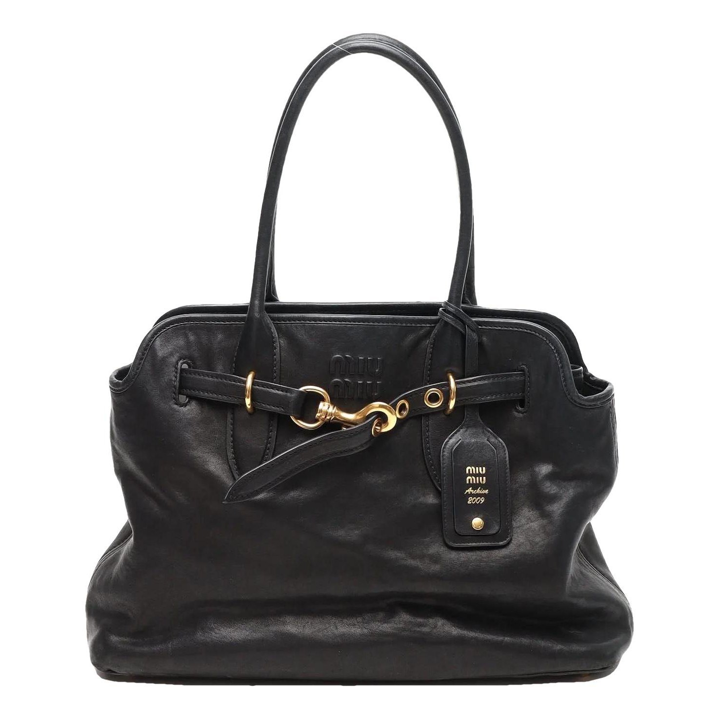 Leather tote