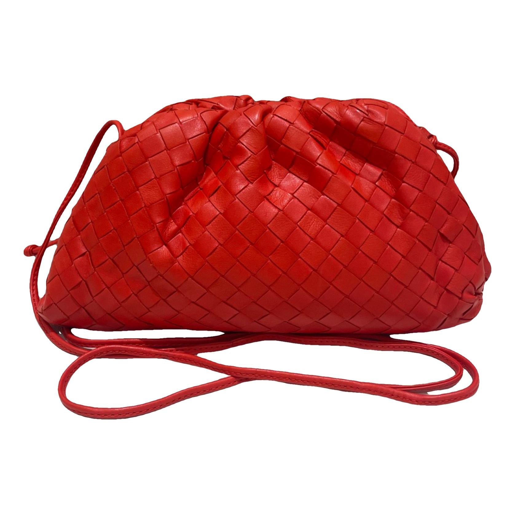 Pouch leather handbag