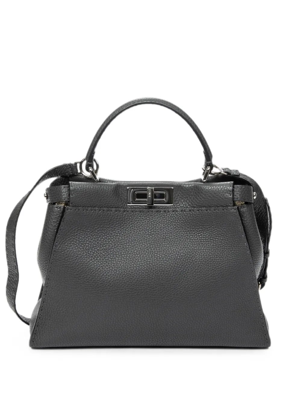 medium Peekaboo leather tote bag
