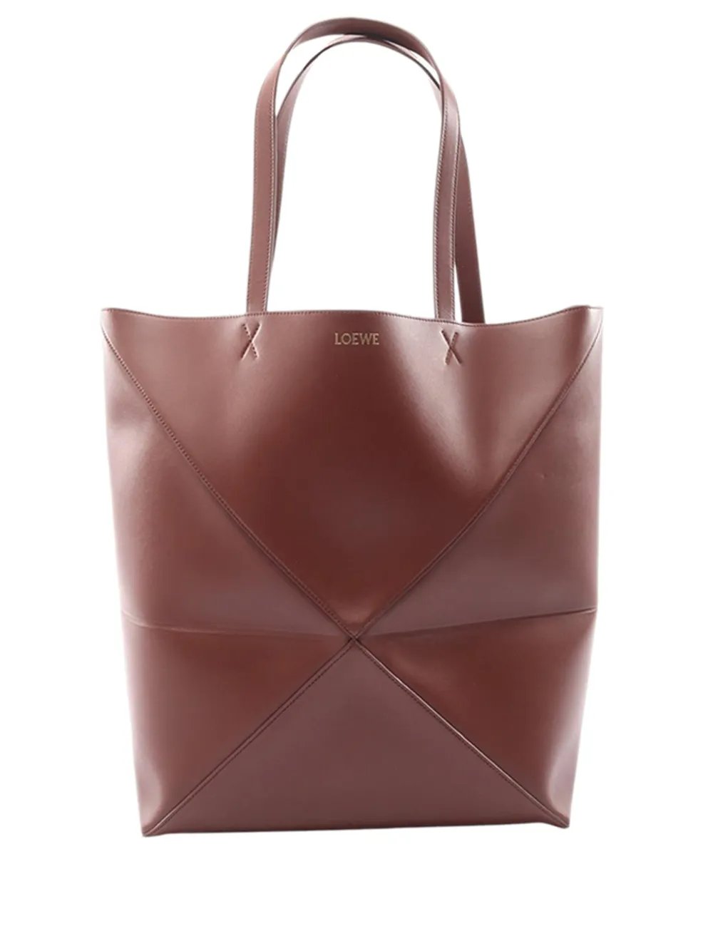 2010-2026 Large Shiny Calfskin Puzzle Fold tote bag