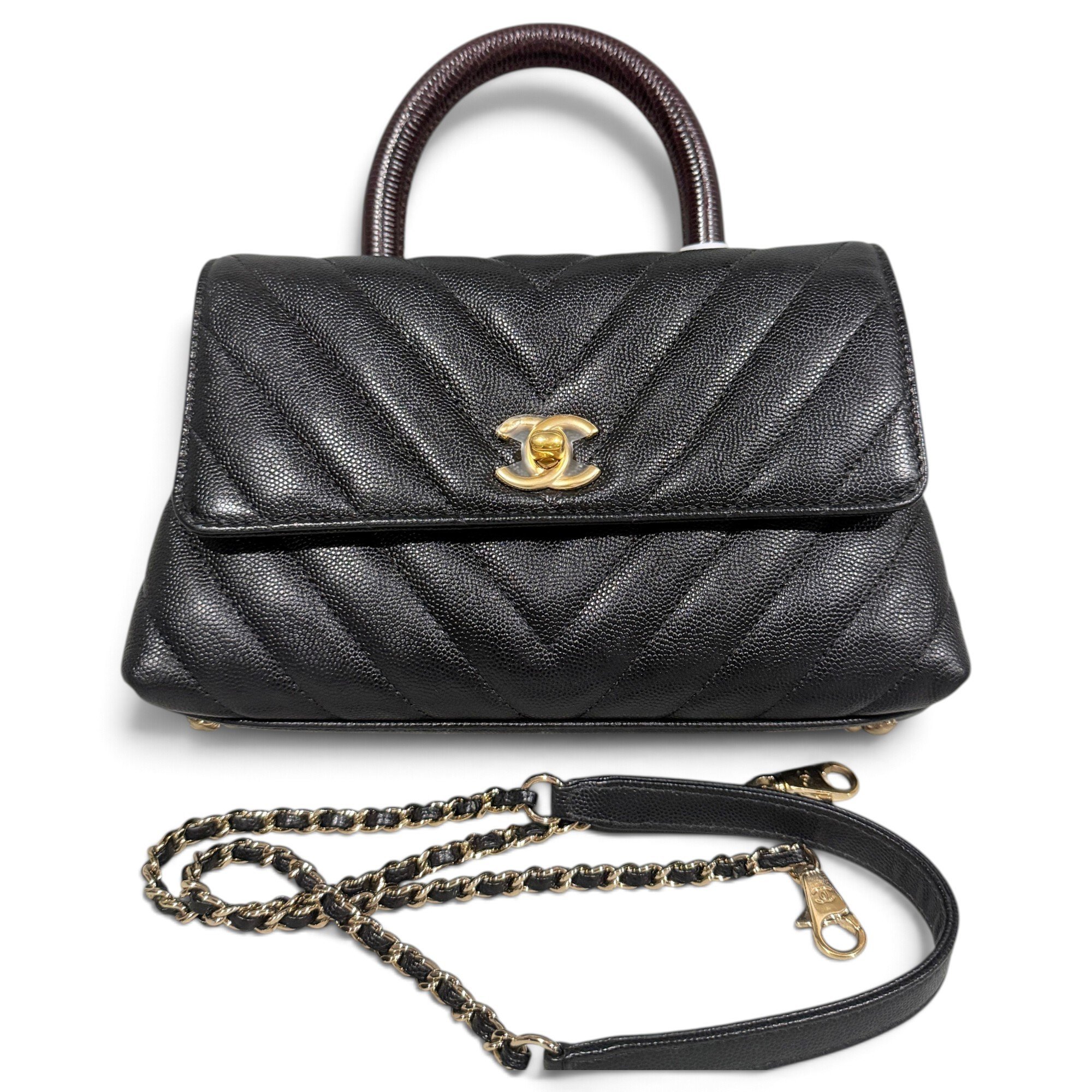 Coco Handle leather handbag