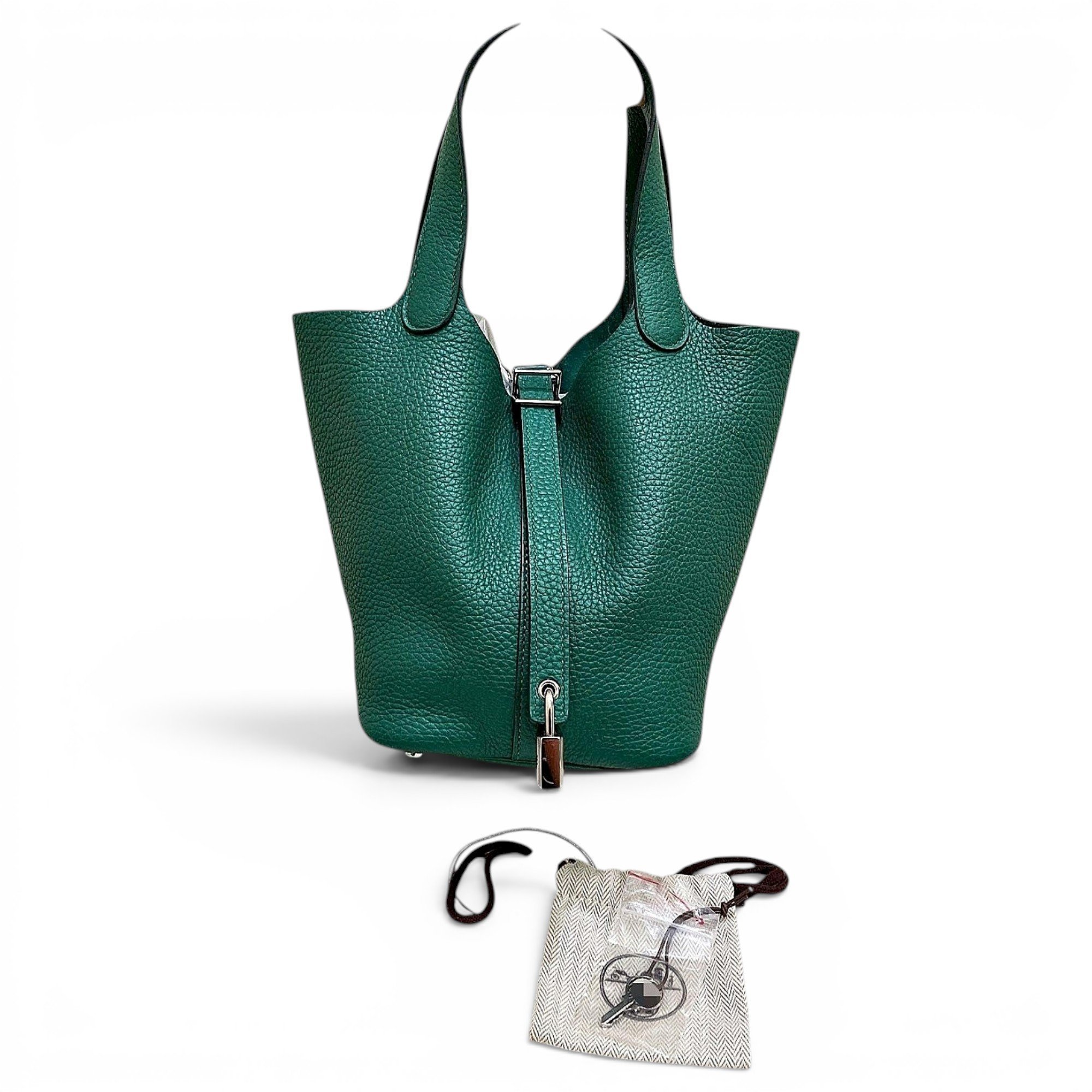 Picotin leather handbag