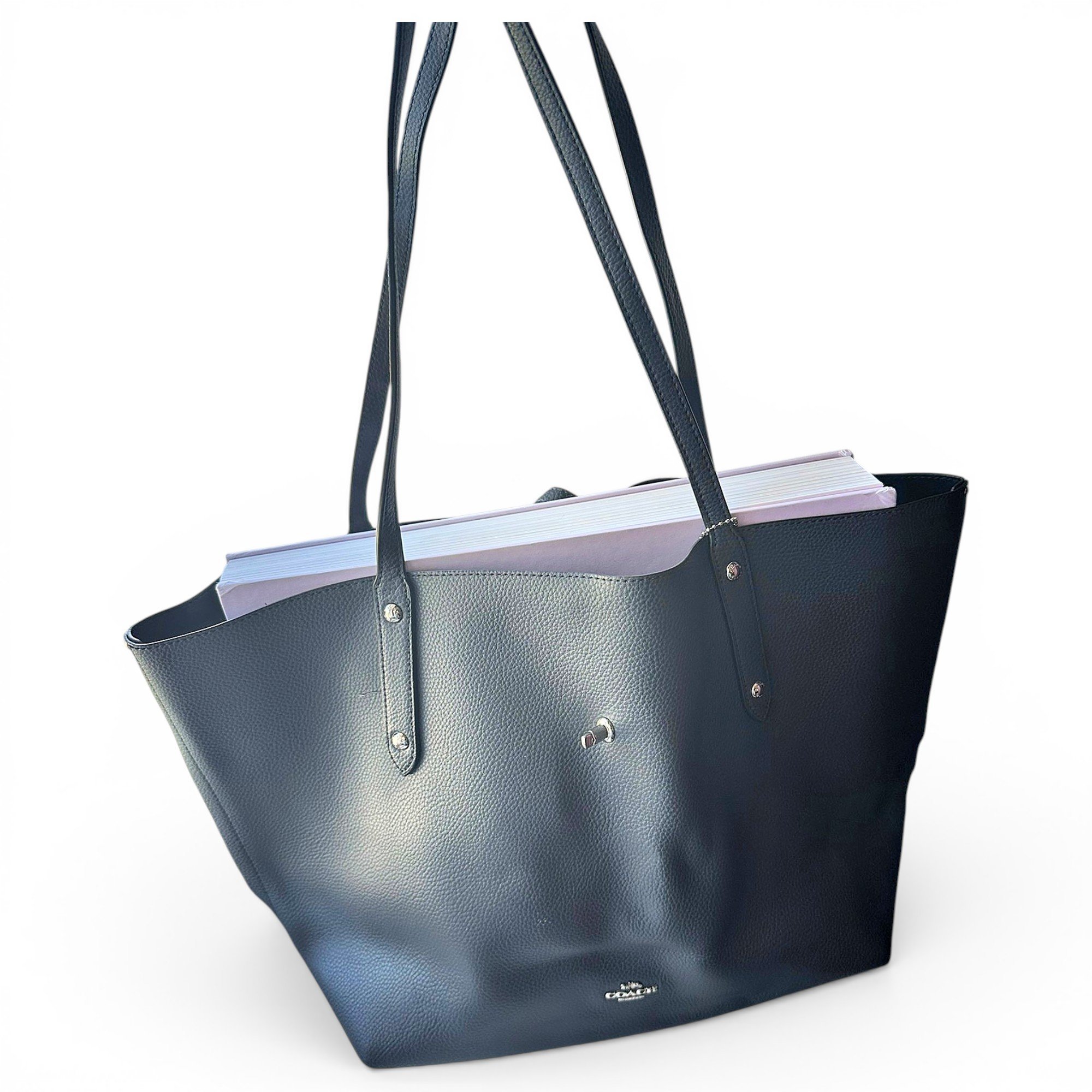 Leather tote