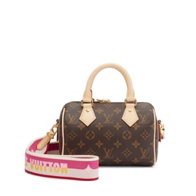 Louis Vuitton Brown Monogram Coated Canvas Speedy Bandoulière 20 Gold Hardware, 2021
