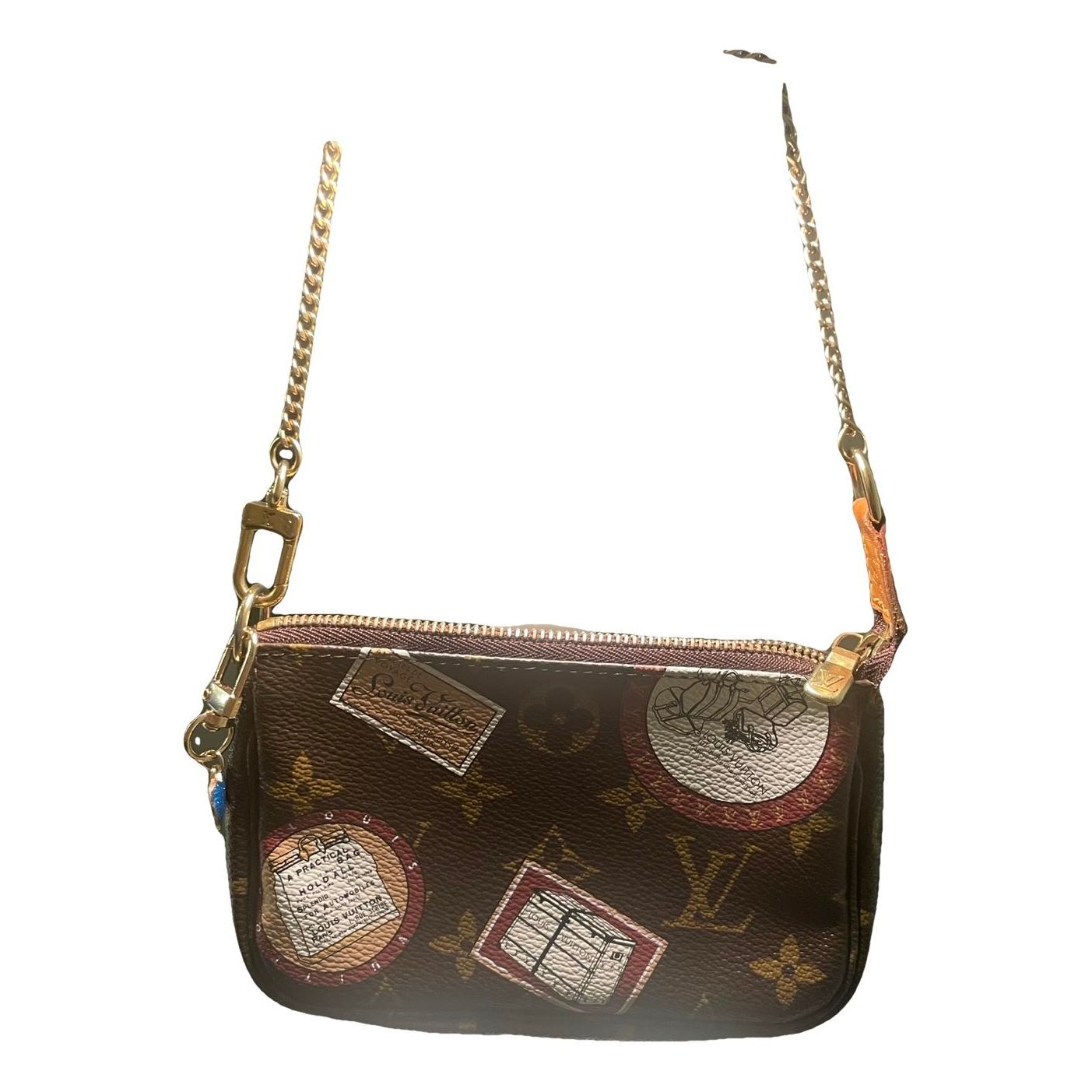 Leather clutch bag