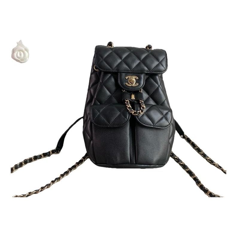 Leather backpack