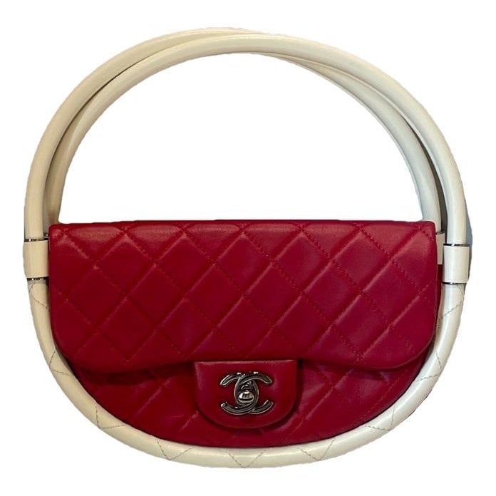 Hula Hoop leather handbag