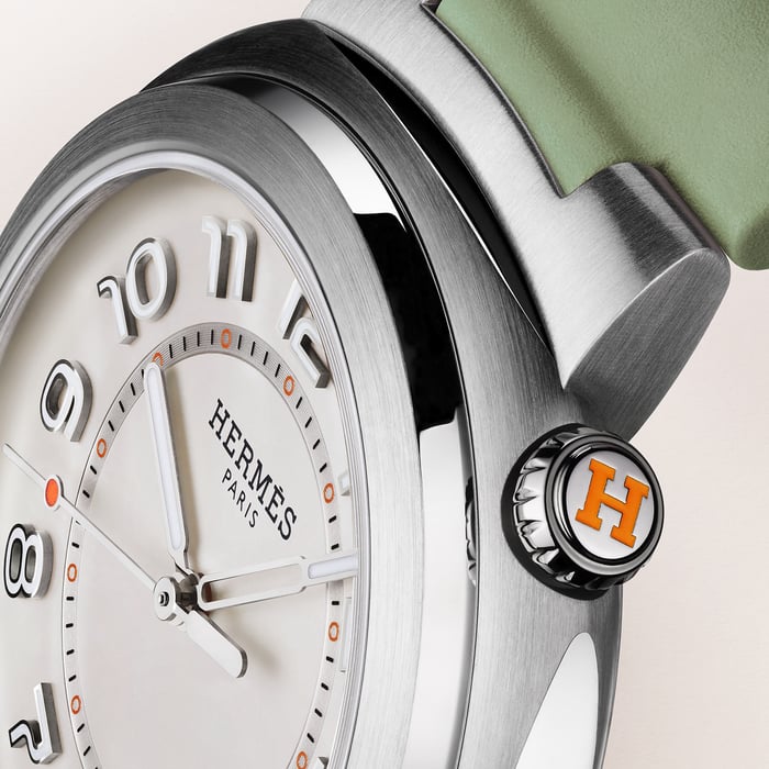 Sans Coloris Hermès Cut Watch, Large Model, 36 MM
