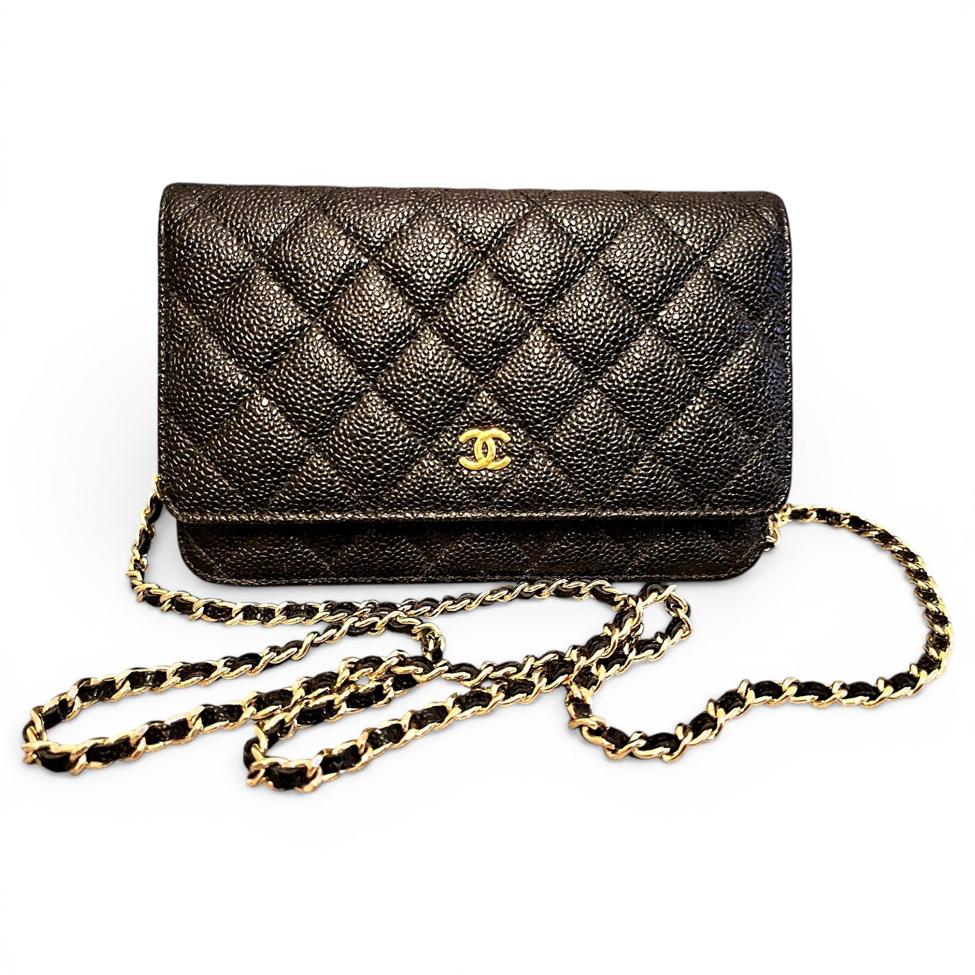 Wallet On Chain Timeless/Classique leather crossbody bag
