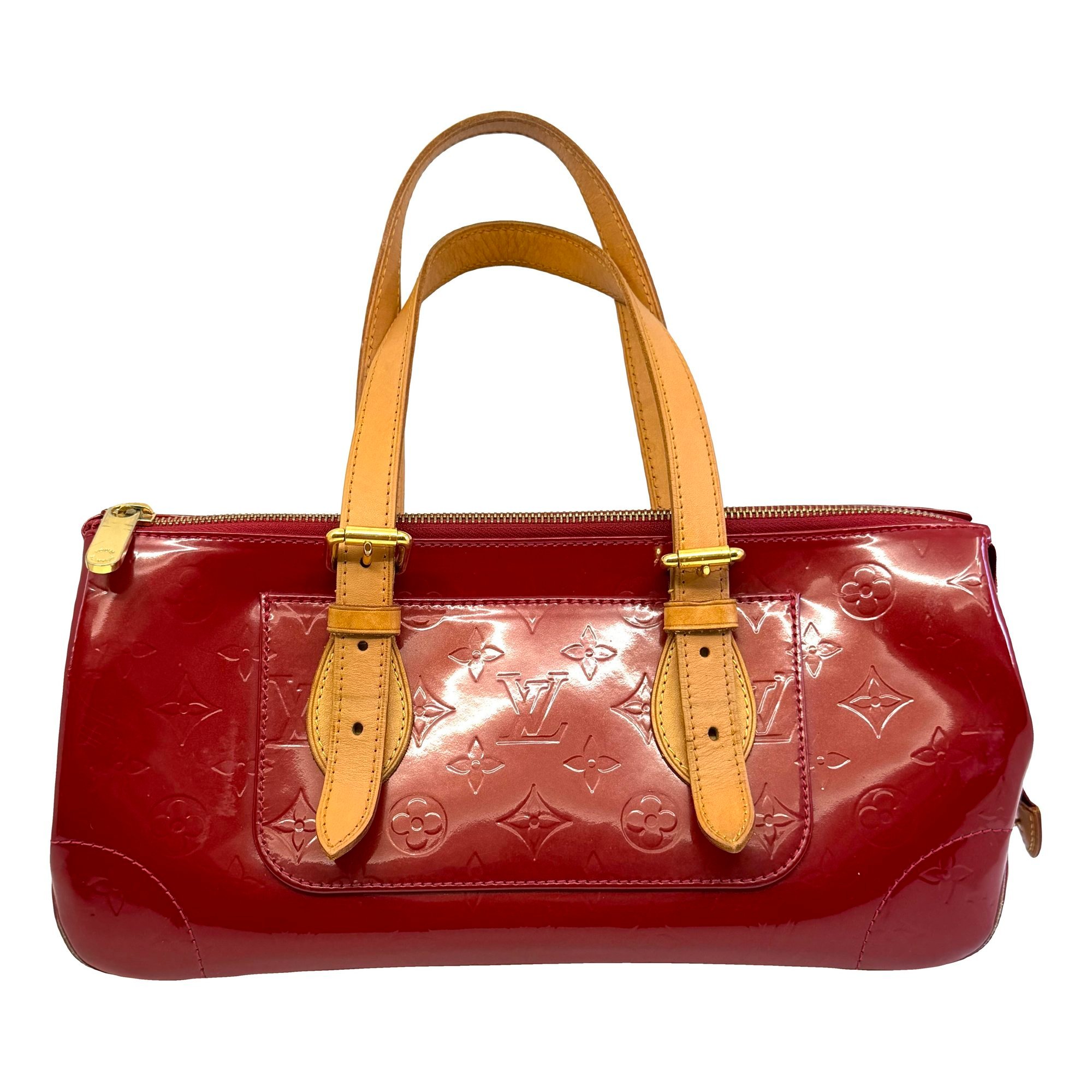 Rosewood leather handbag
