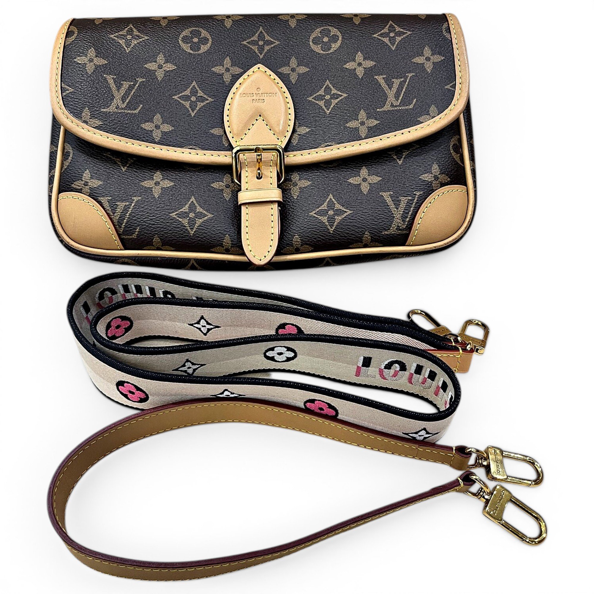 Louis Vuitton Diane leather crossbody bag