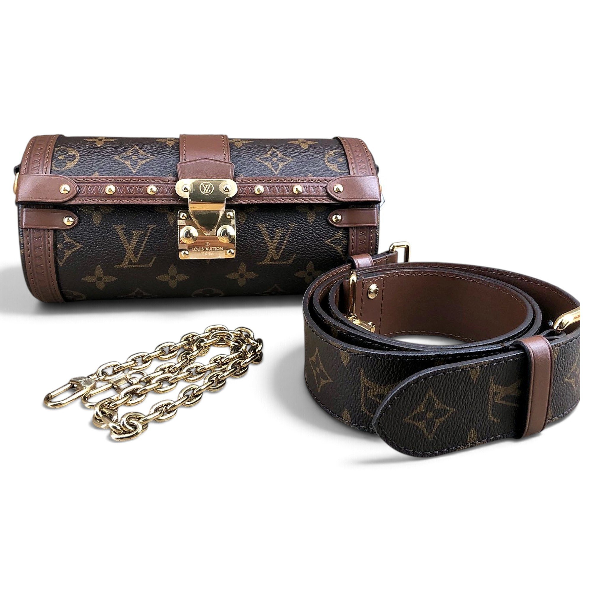 Papillon Trunk leather crossbody bag