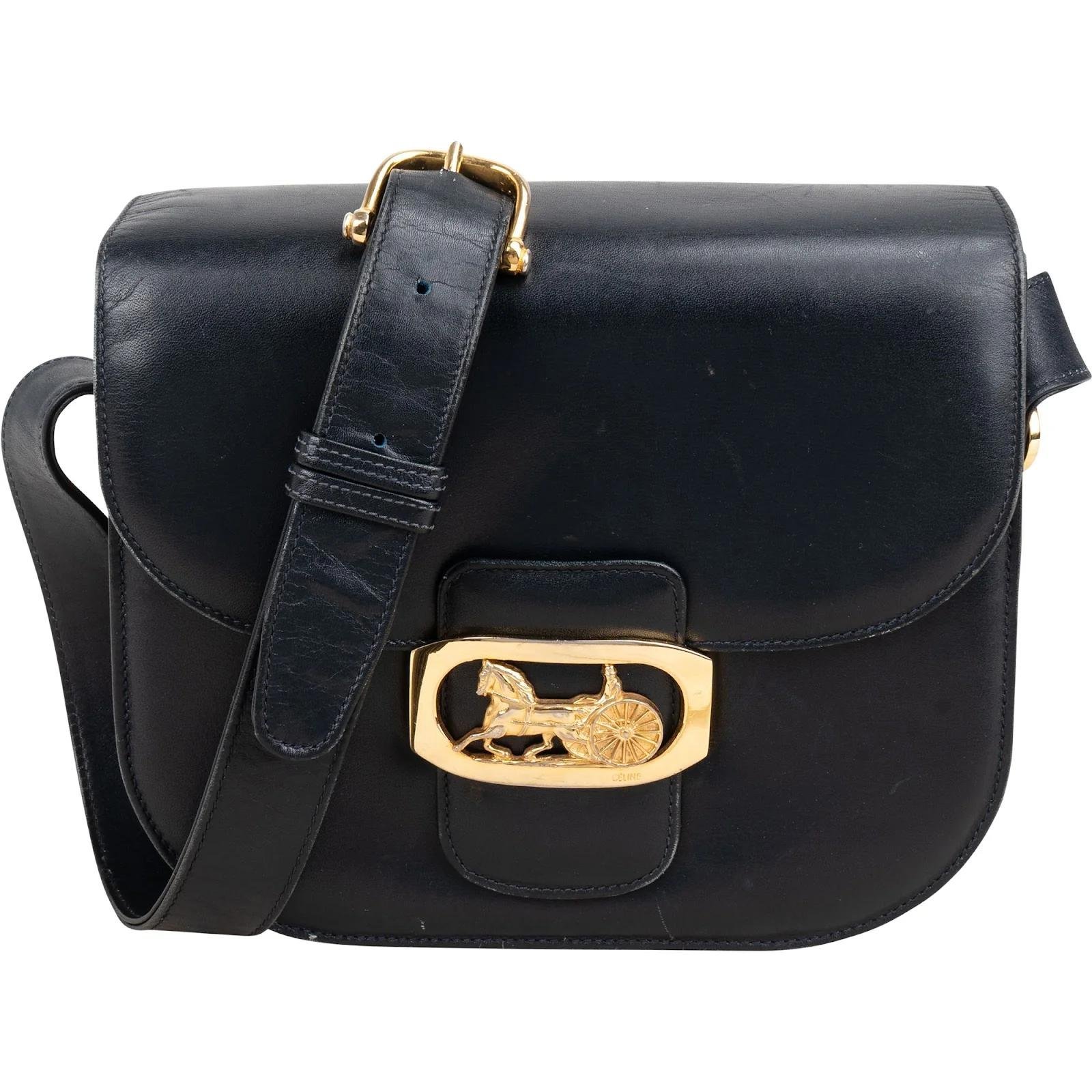 Triomphe leather handbag
