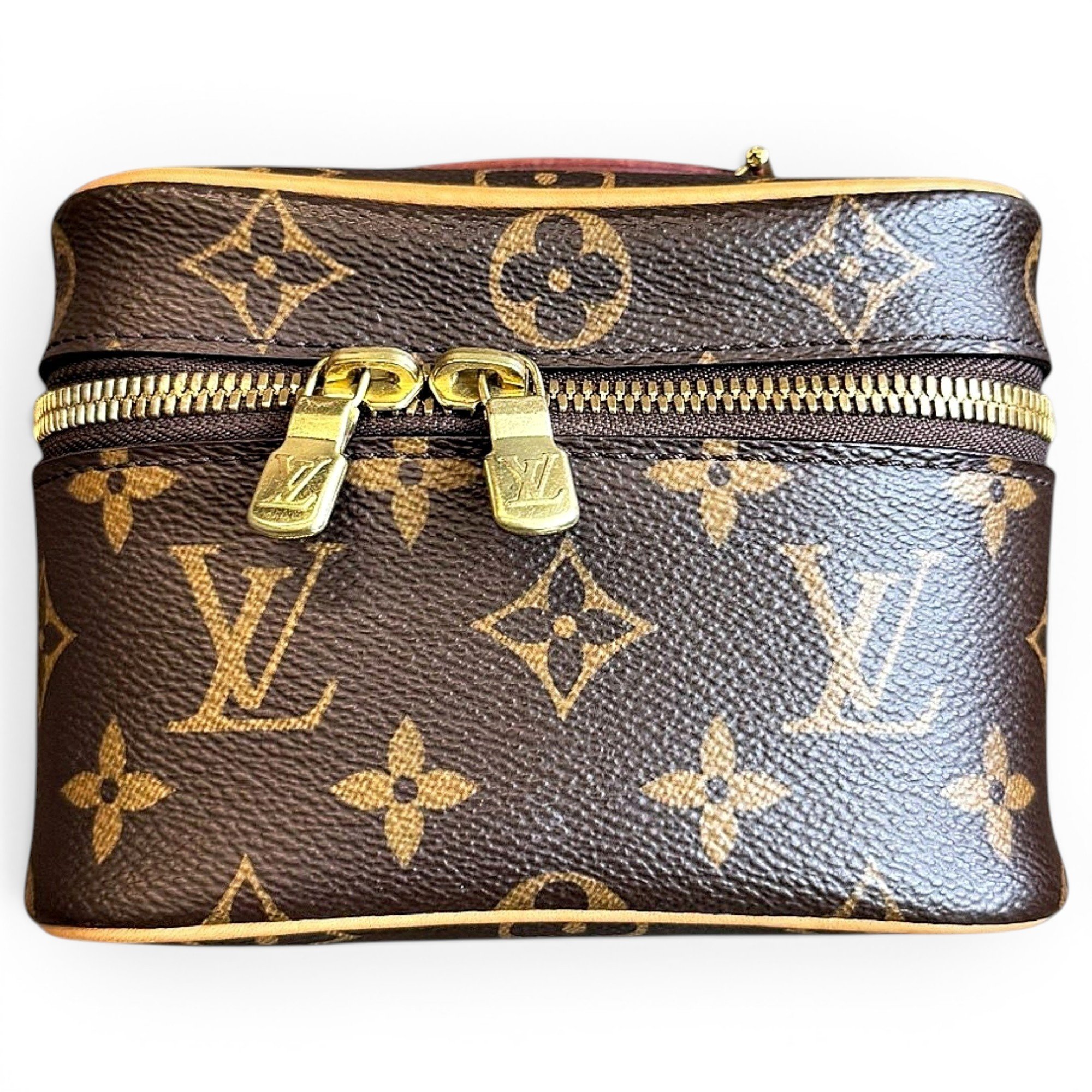 Vanity leather handbag