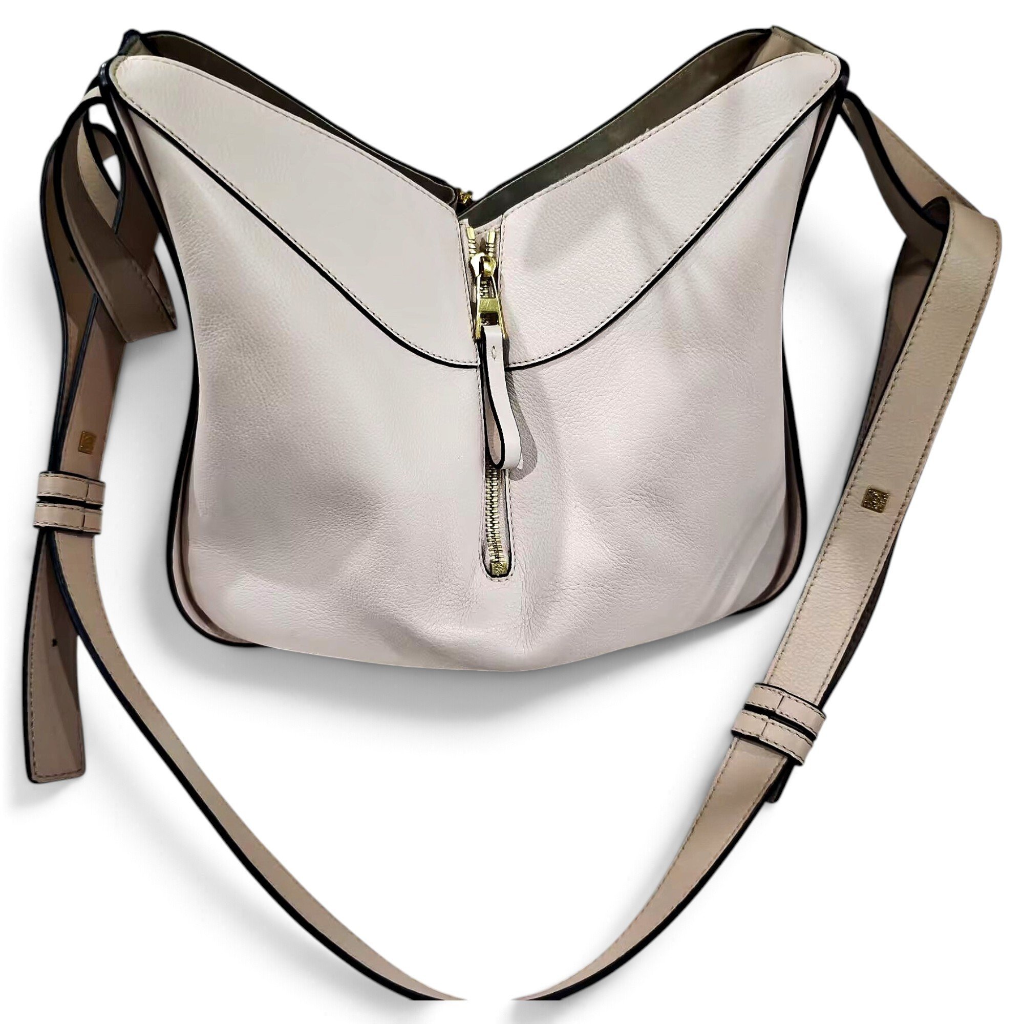 Hammock leather handbag