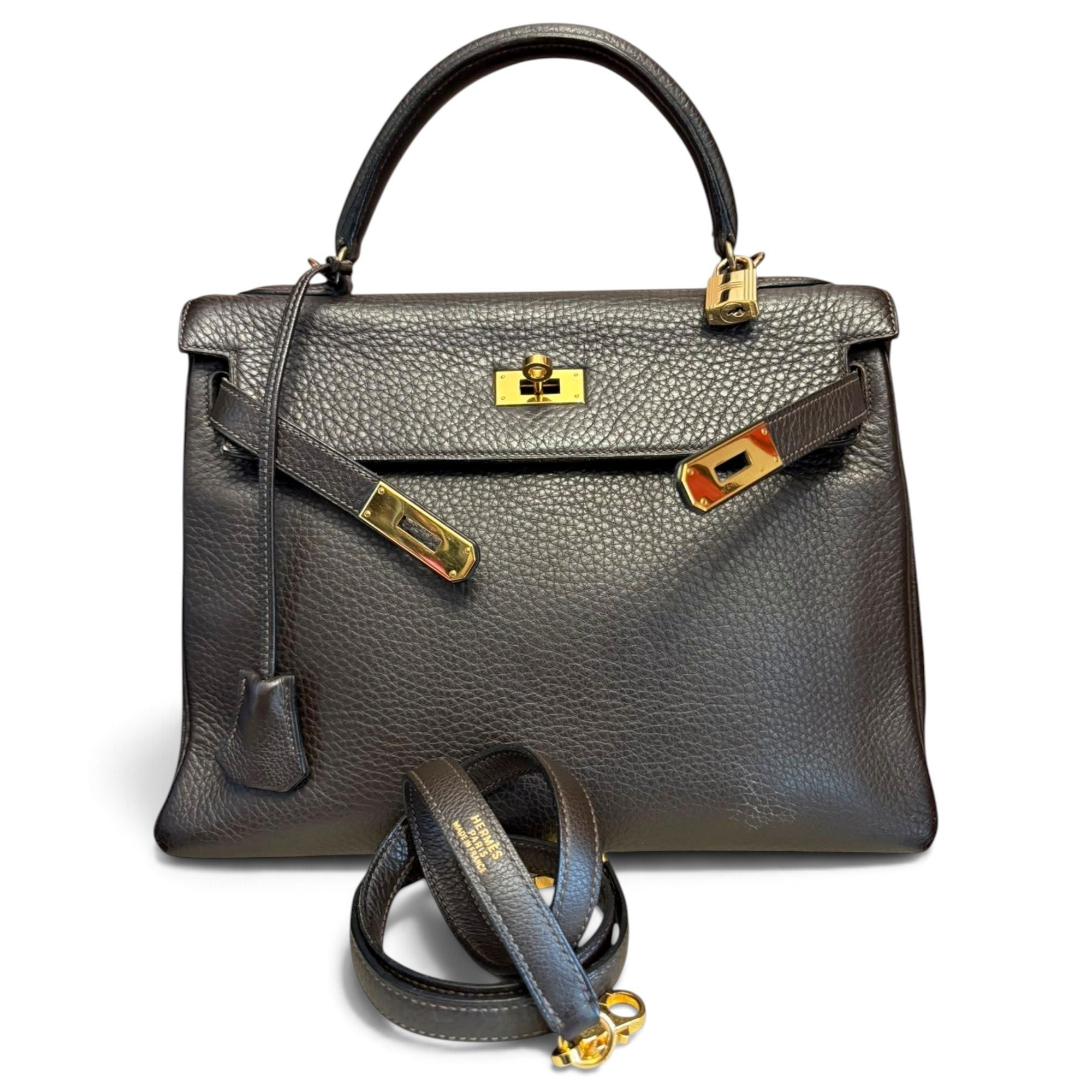 Kelly 32 leather handbag